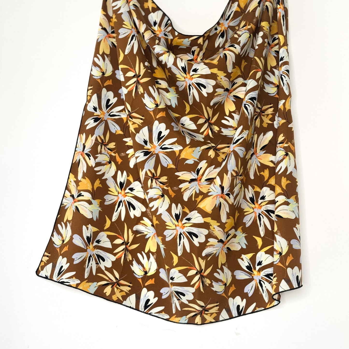 Foulard 100% seta - Fiori d'Ambra - Lumiere Bijoux