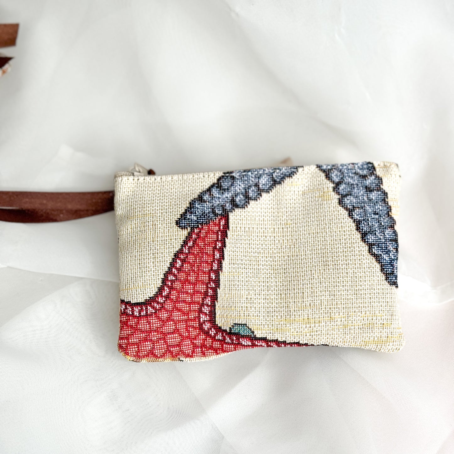 Pochette con zip Lumiere Bijoux in tessuto stampa stella marina - edizione limitata - Lumiere Bijoux