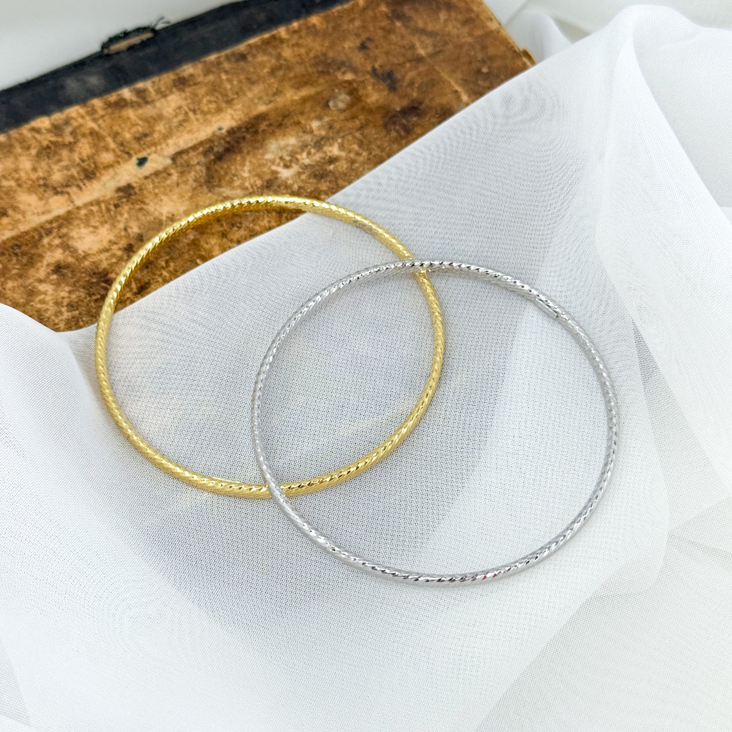 Bracciale rigido diamantato 0.3 cm - Pezzo Unico - Lumiere Bijoux