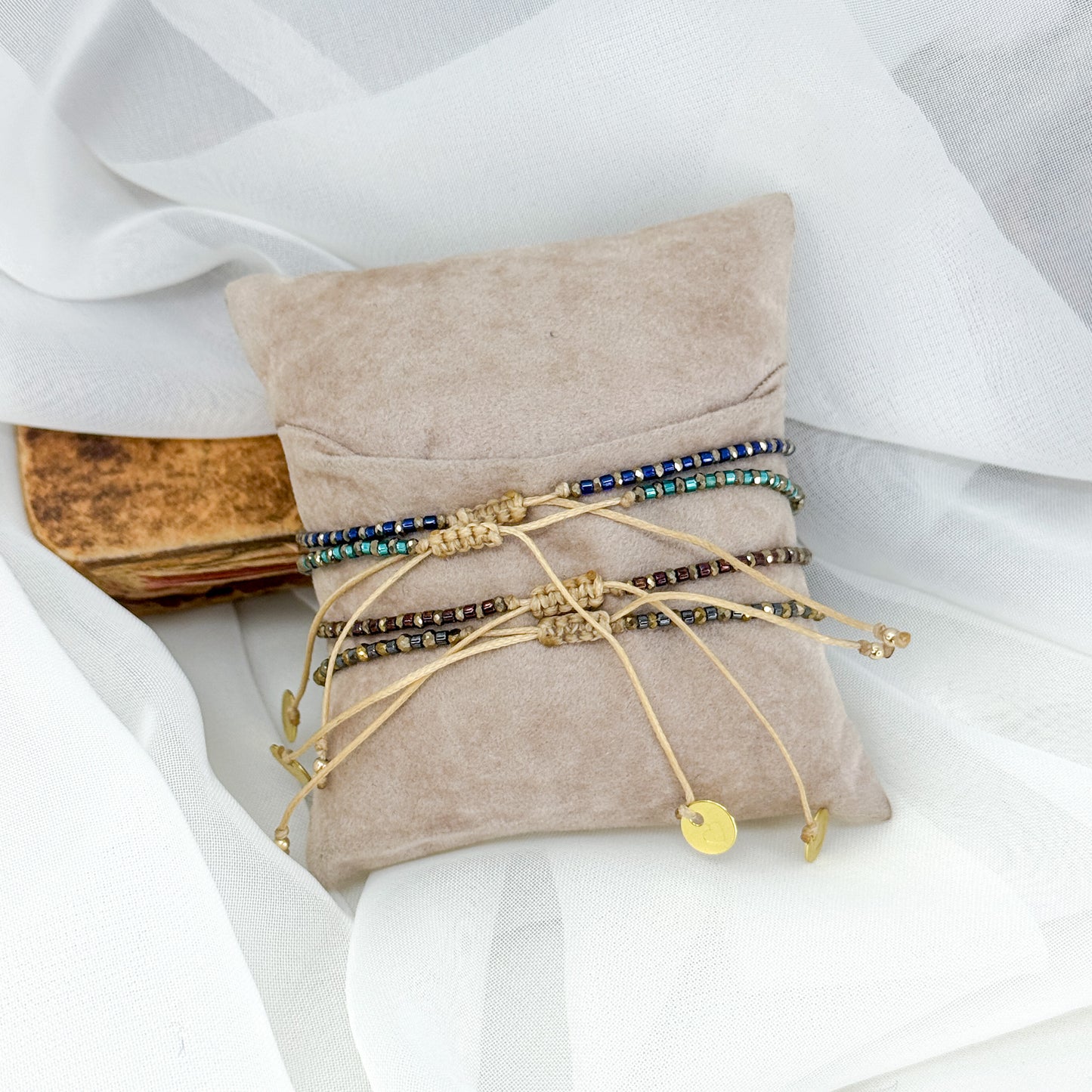 Bracciale Parigi esclusivo pietre semi preziose - 0.3 cm regolabile - Lumiere Bijoux