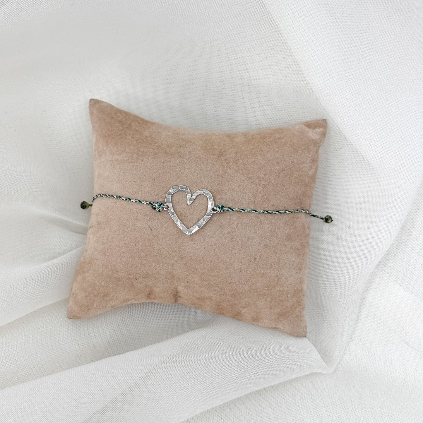 Bracciale cordino cuore Nini vuoto - Lumiere Bijoux