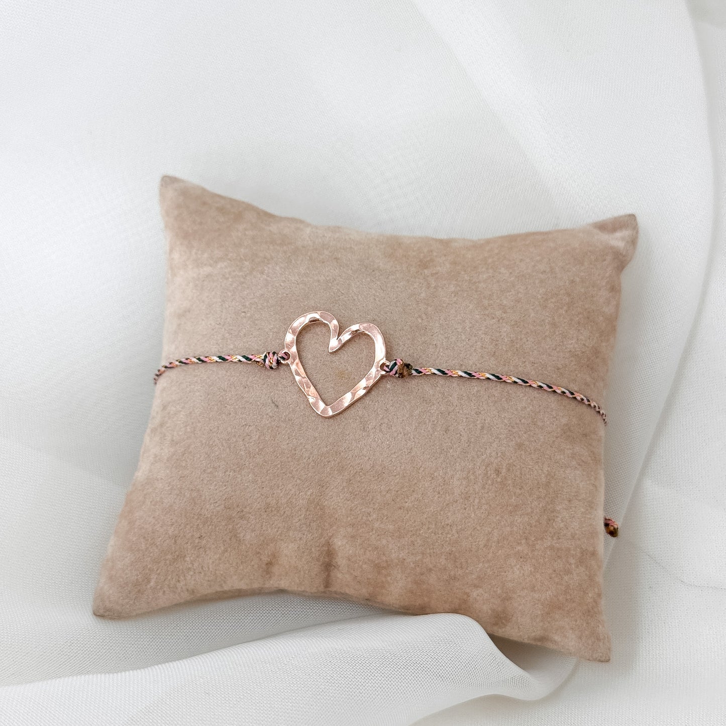 Bracciale cordino cuore Nini vuoto - Lumiere Bijoux
