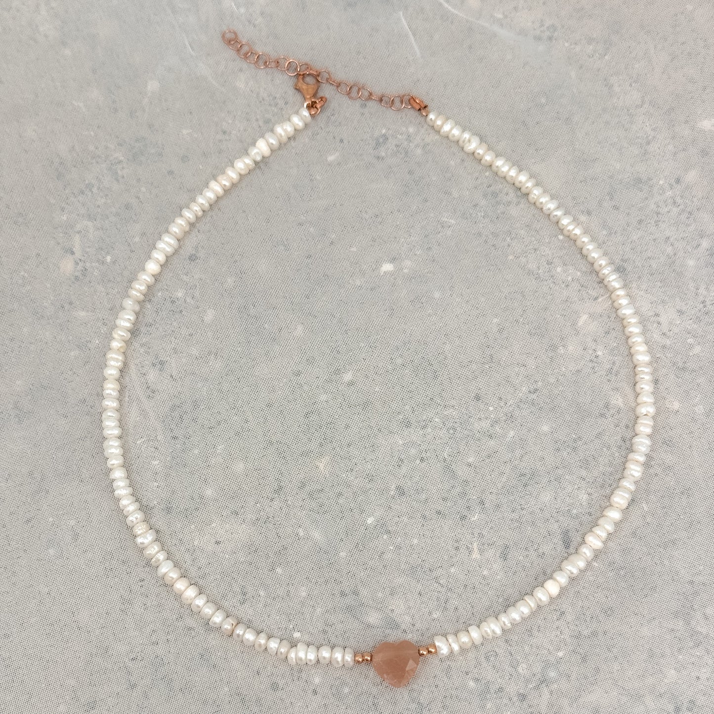 Collana ATENA con perle conchiglia irregolari e pietre semi preziose da 36cm - Lumiere Bijoux