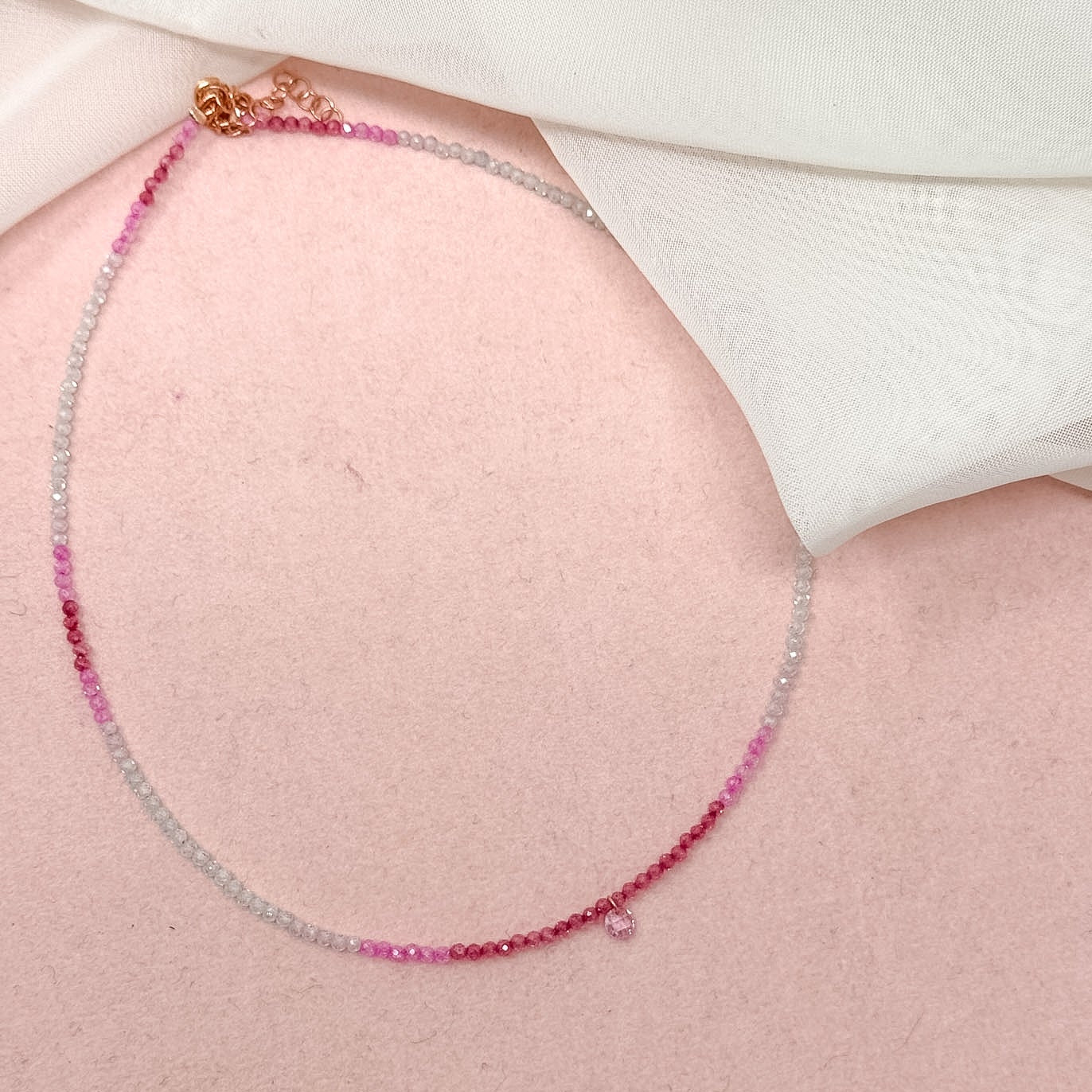 Collane choker Cristalli Multicolore e zircone centrale - 35cm - Lumiere Bijoux
