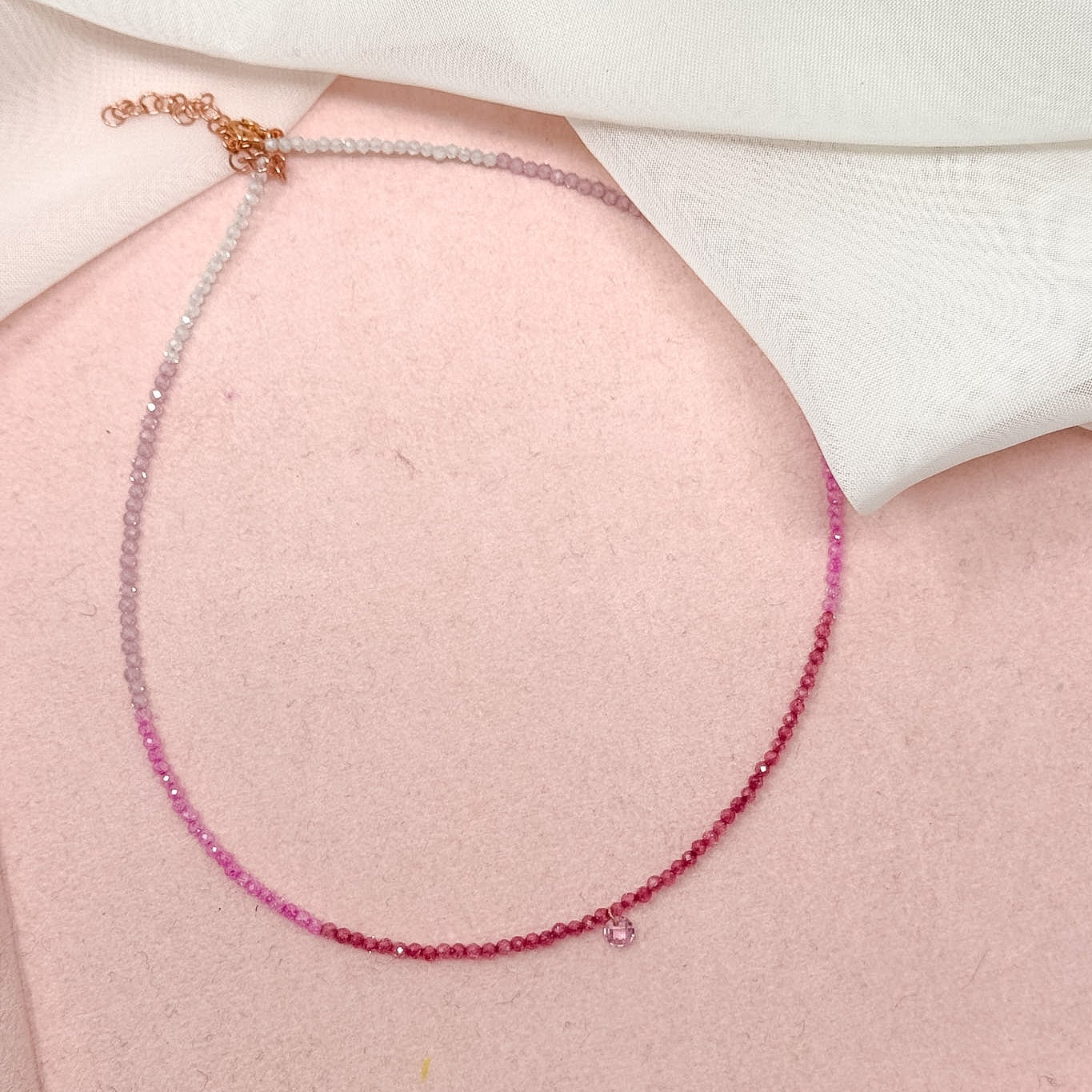Collane choker Cristalli Multicolore e zircone centrale - 35cm - Lumiere Bijoux