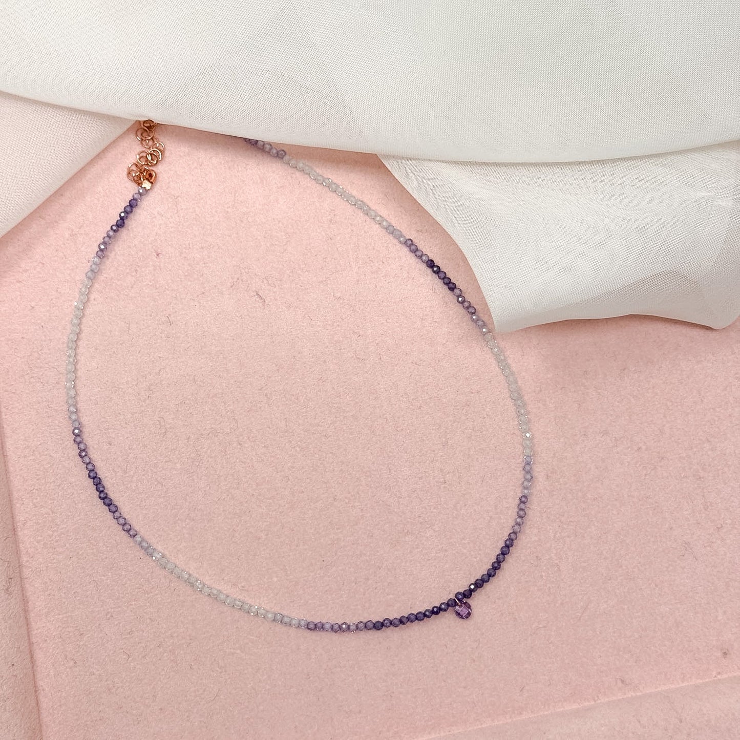 Collane choker Cristalli Multicolore e zircone centrale - 35cm - Lumiere Bijoux