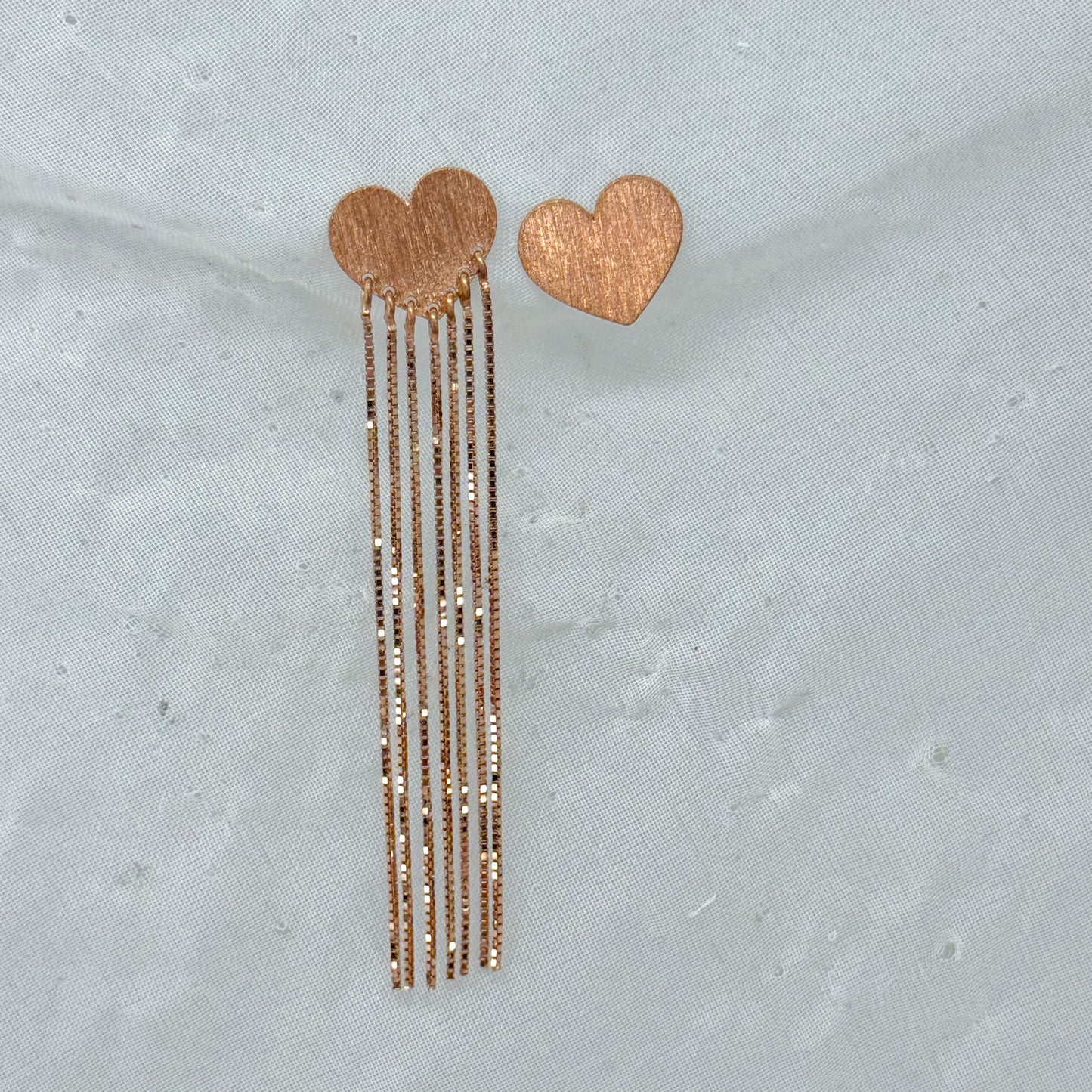 Coppia orecchini scoppiati a lobo con cascata di luce - Lumiere Bijoux