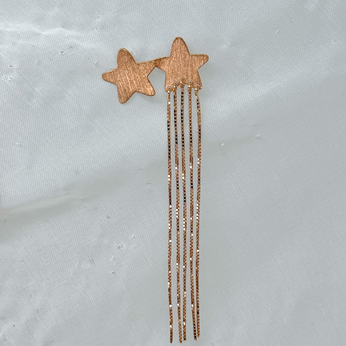 Coppia orecchini scoppiati a lobo con cascata di luce - Lumiere Bijoux