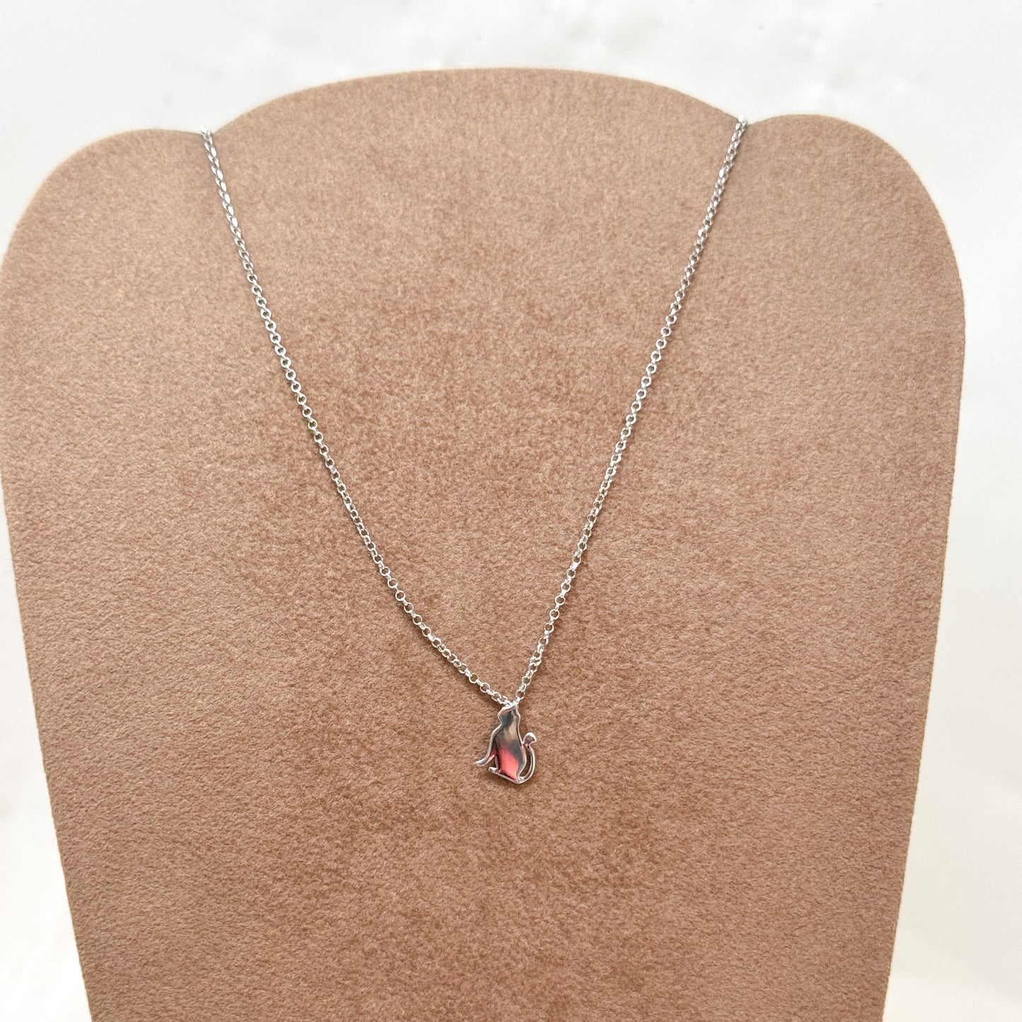 Collana catena rolò cm 38 con cane o gatto - Lumiere Bijoux