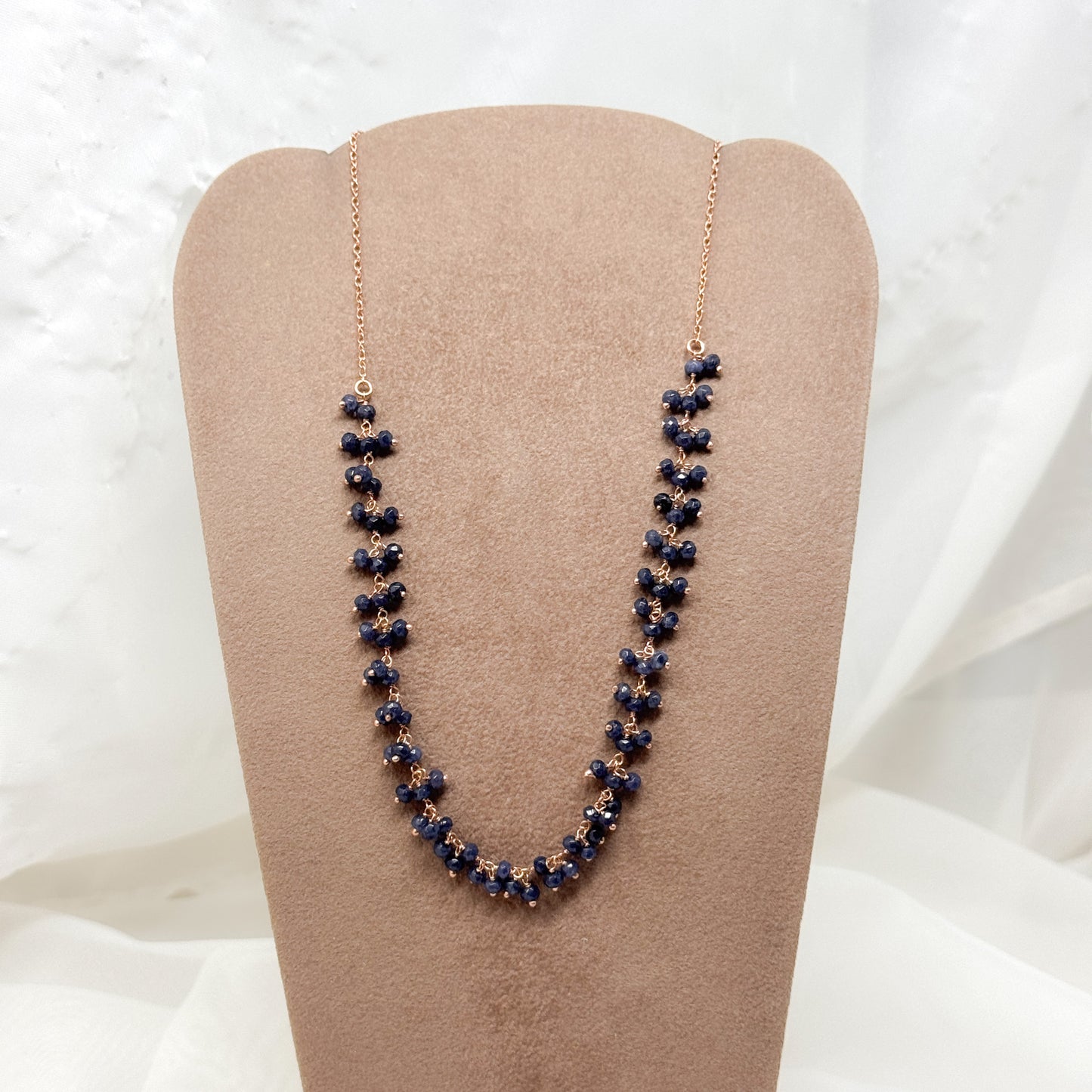 Collana grappolini pietre naturali o perle - Lumiere Bijoux