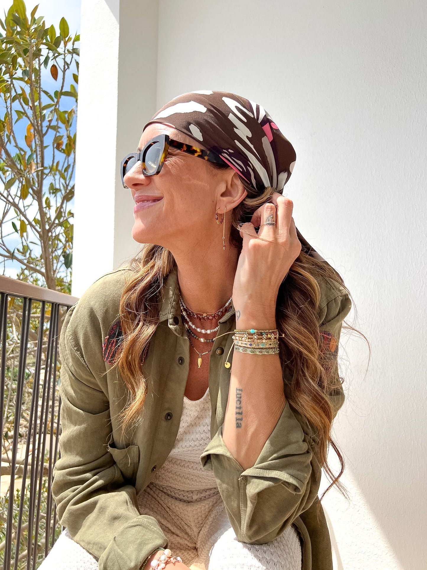 Foulard 100% seta - Farfalla - Lumiere Bijoux