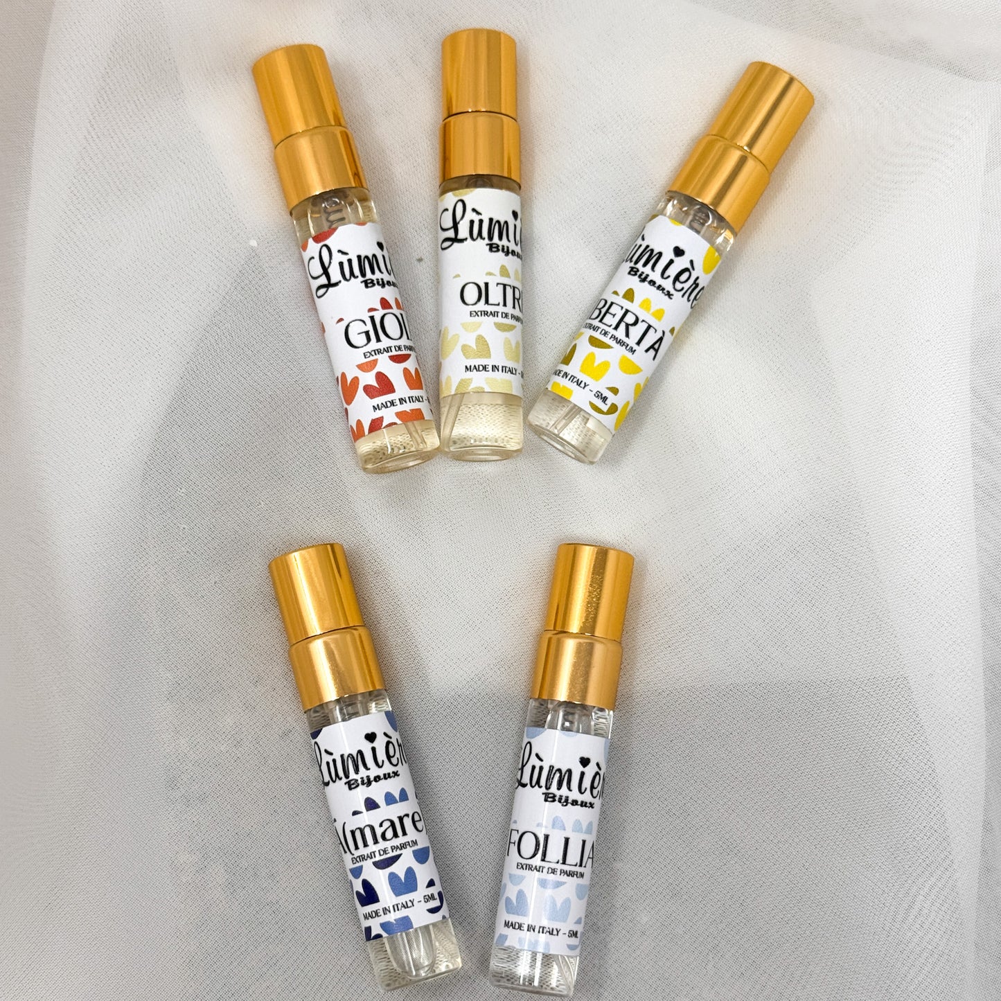 Profumi PER L'ESTATE - 5 ml - kit scoperta - Lumiere Bijoux