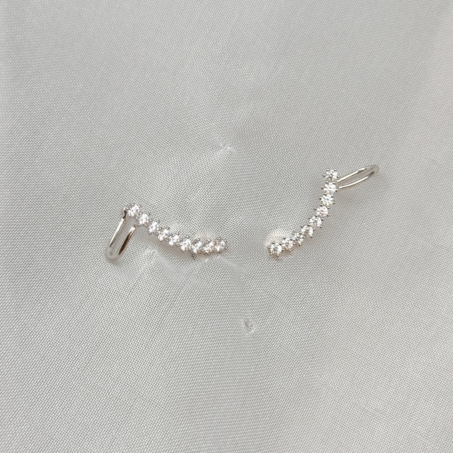Coppia orecchino magico con zirconi - Lumiere Bijoux