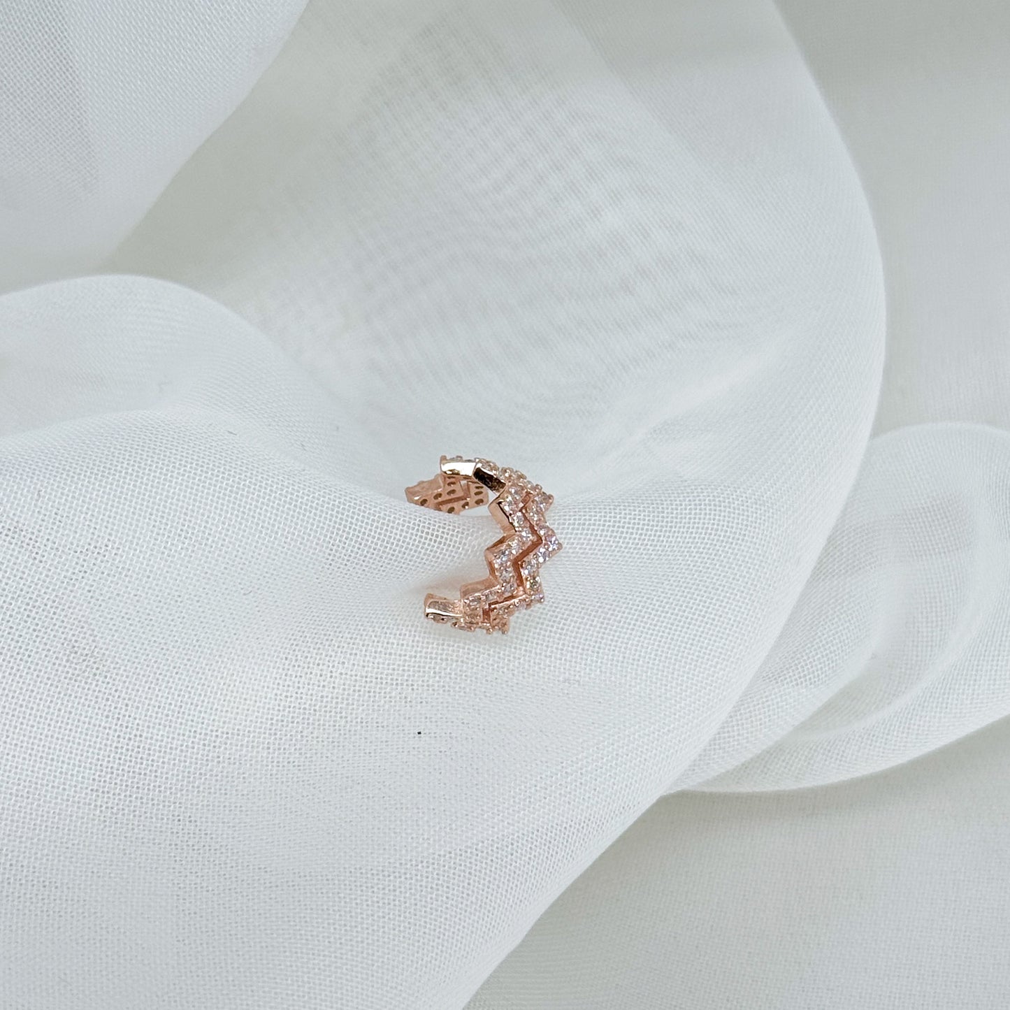 Earcuff zigzag punti luce - Lumiere Bijoux