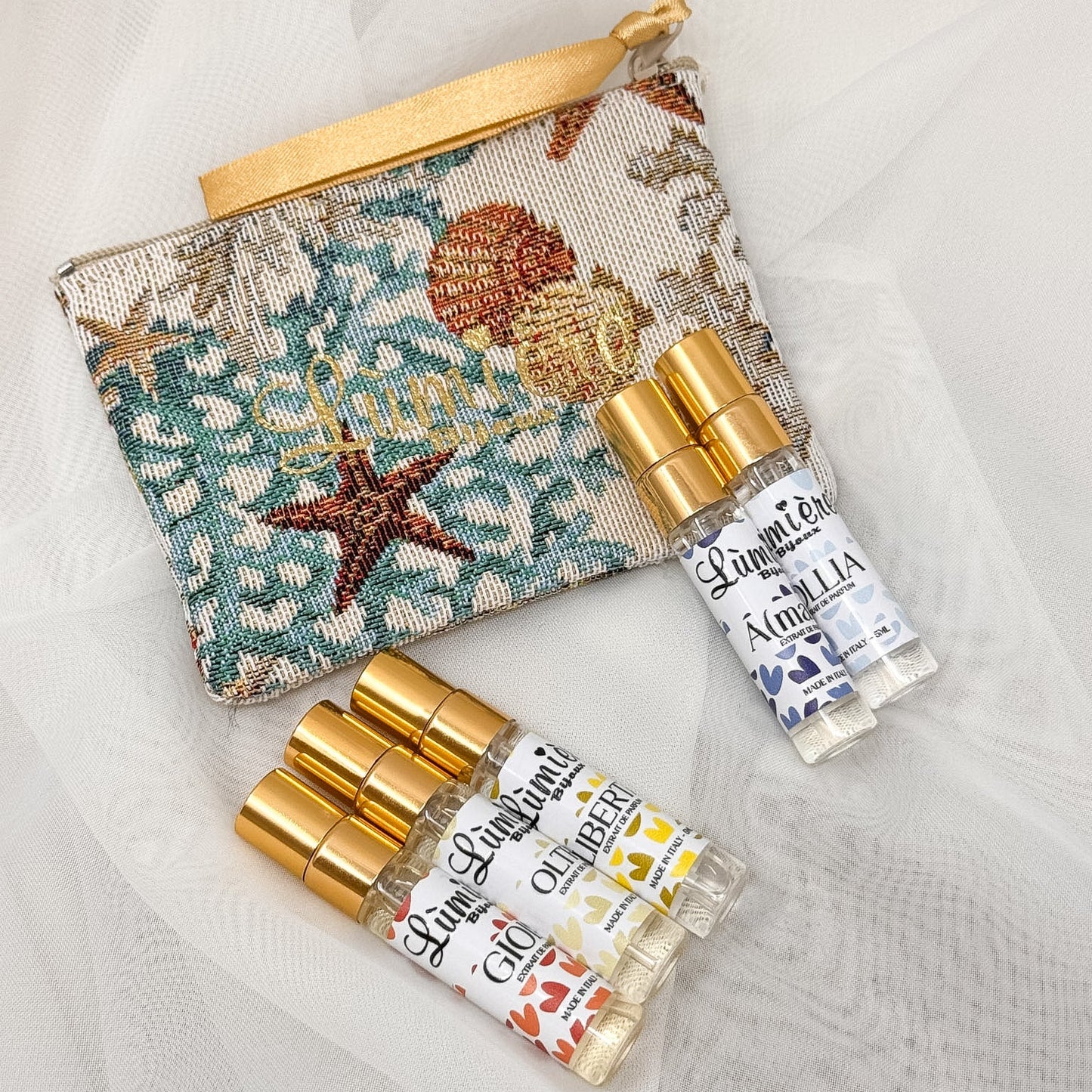 Profumi PER L'ESTATE - 10 ml + Pochette coralli Omaggio - Lumiere Bijoux