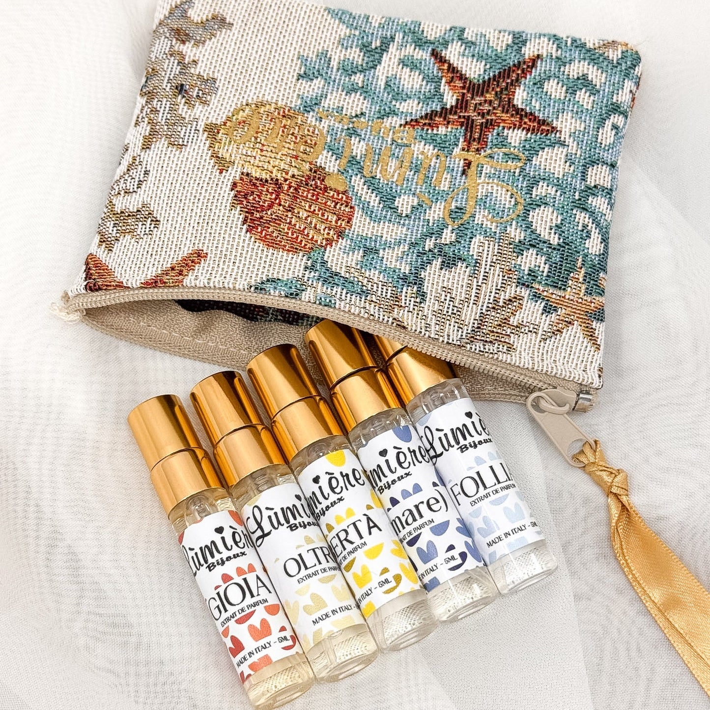 Profumi PER L'ESTATE - 5 ml - kit scoperta + Pochette coralli OMAGGIO - Lumiere Bijoux