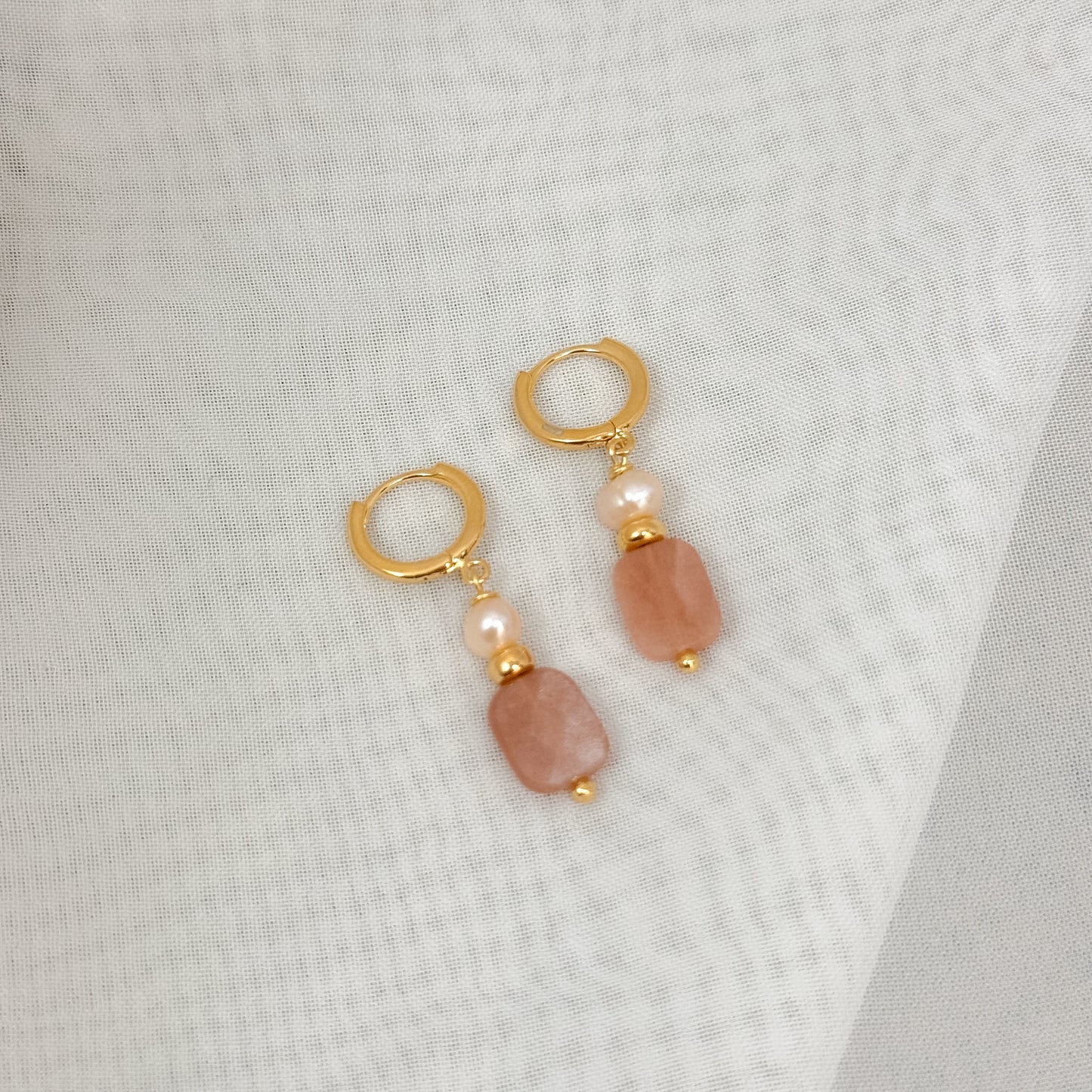 Coppia orecchini scattino con pietre semipreziose - Lumiere Bijoux