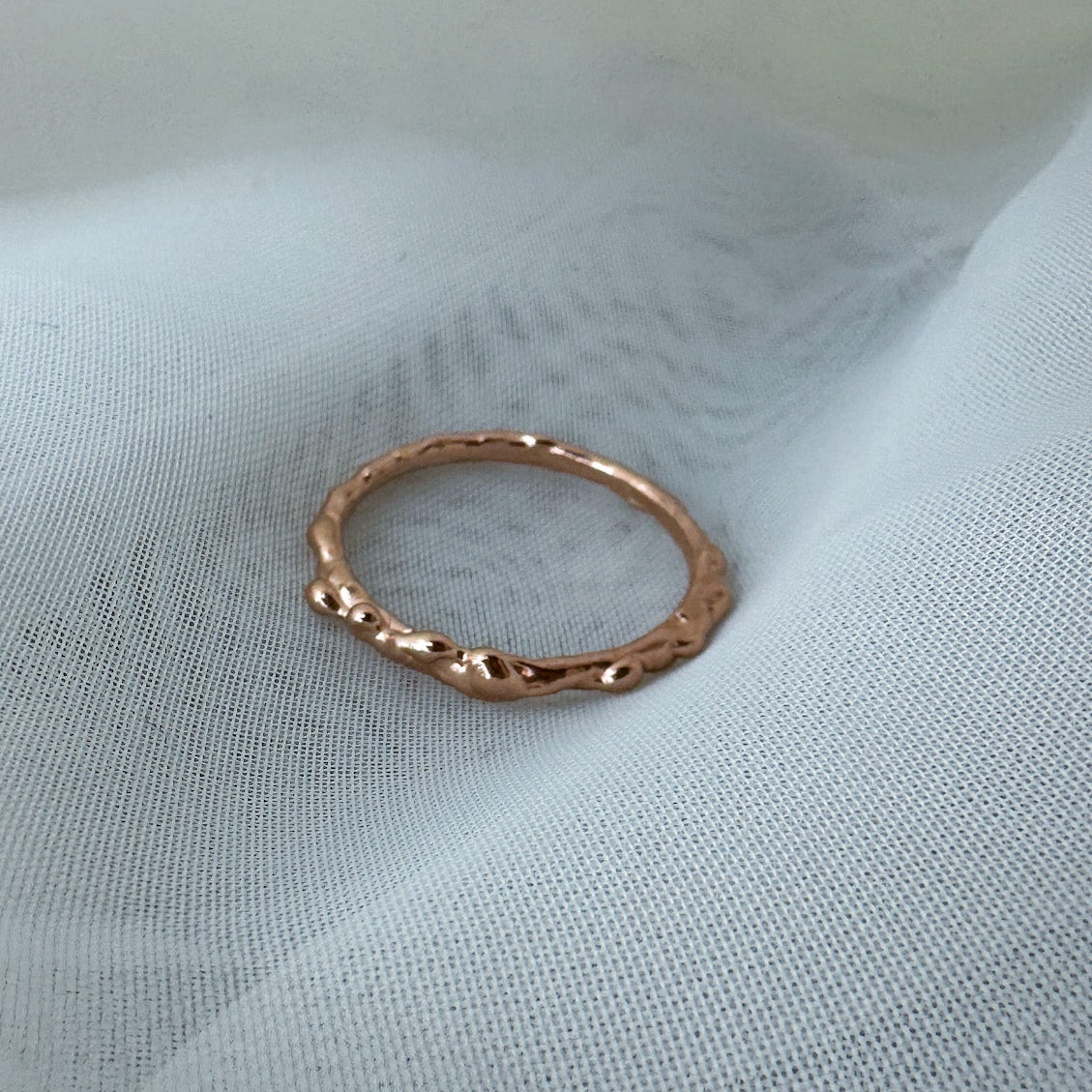 Anello martellato fine - Lumiere Bijoux