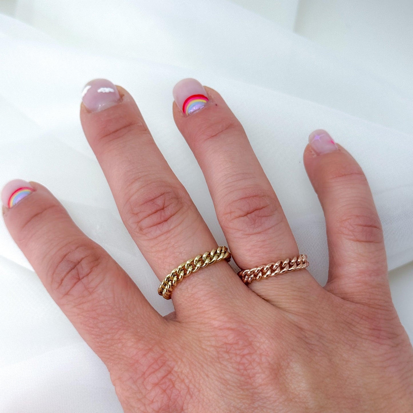 Anello fedina grumette 0,3 mm rosé - oro o argento - Lumiere Bijoux