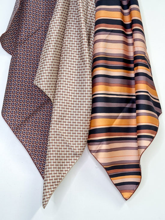 Foulard 100% seta 70x70 cm - Capsule Fall 26 Geometriche - Lumiere Bijoux