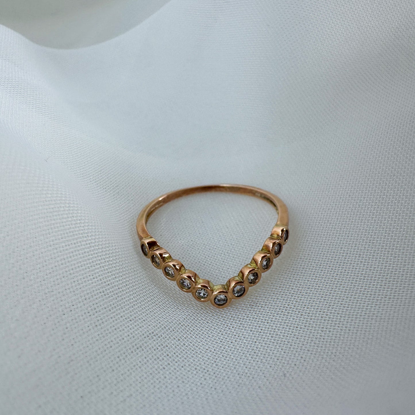 Anello corona zirconi bolle - Lumiere Bijoux