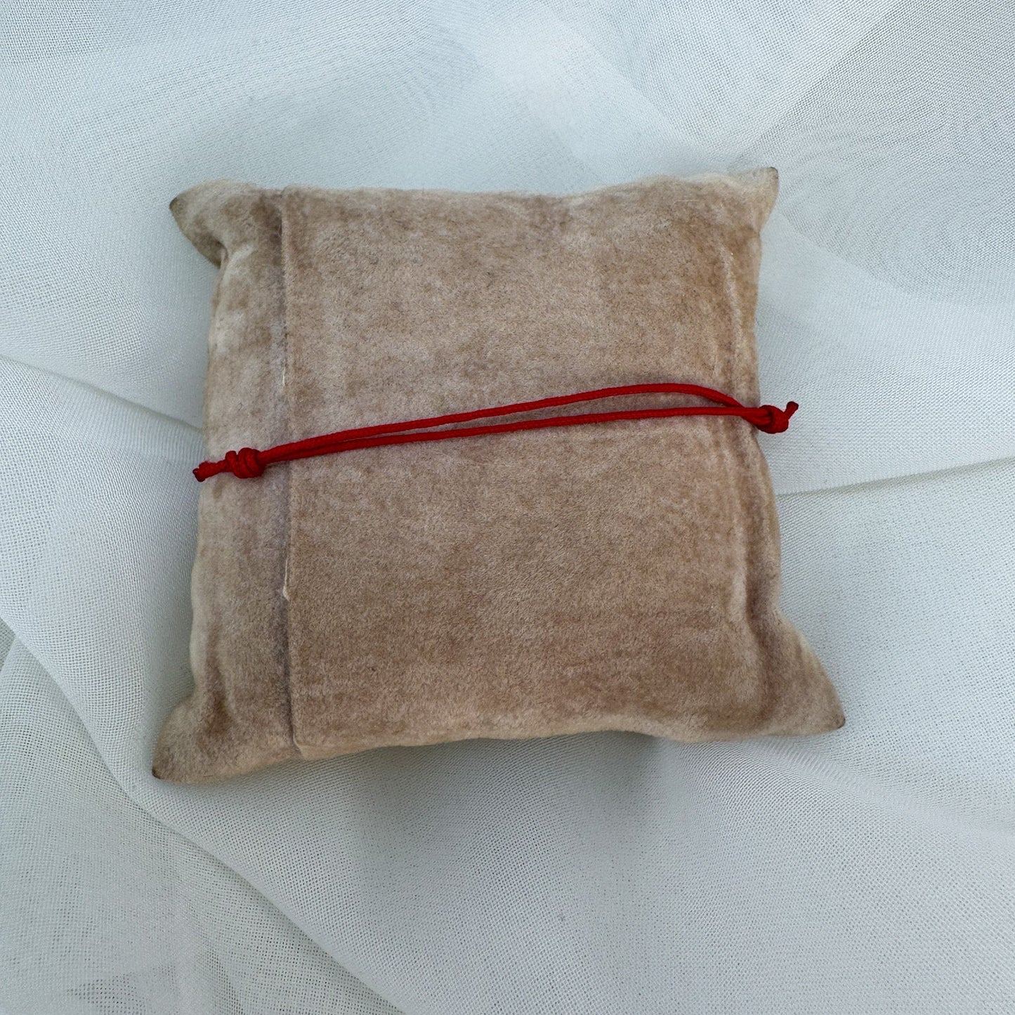 Bracciale cordino rosso regolabile con cuore liscio pendente e pepite rosé - Lumiere Bijoux