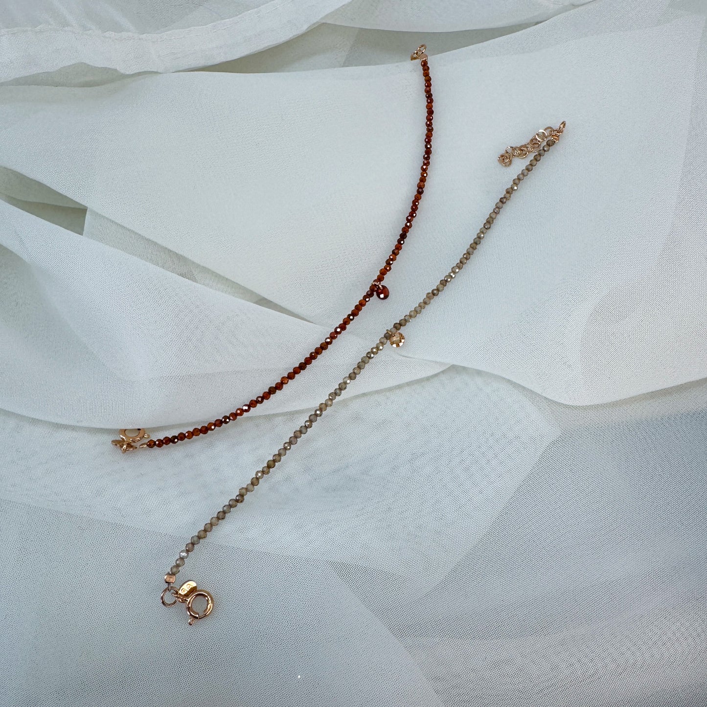 Bracciale con cristalli e con zircone pendente - Lumiere Bijoux