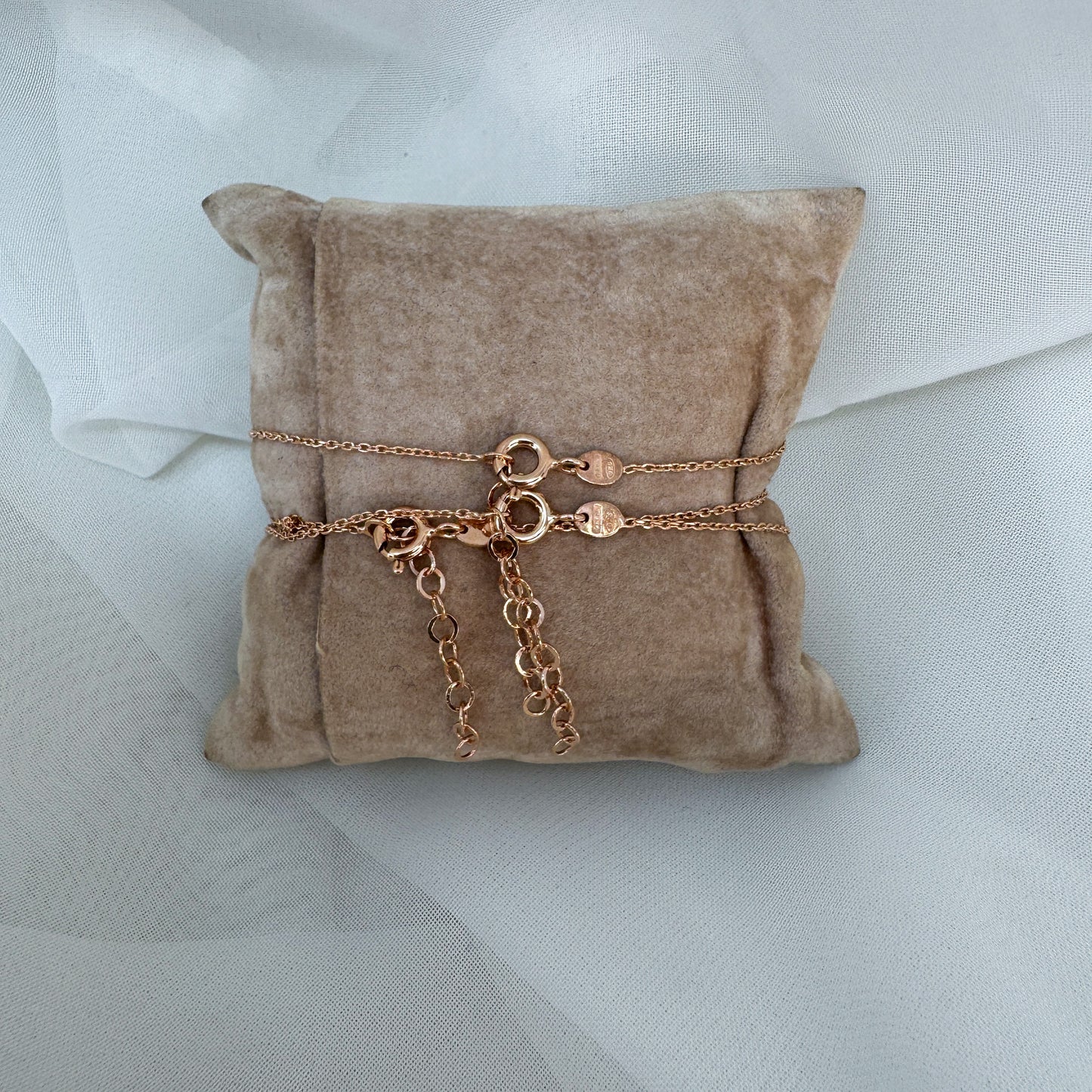 Bracciale catena rolò con cuore zirconi in linea - Lumiere Bijoux