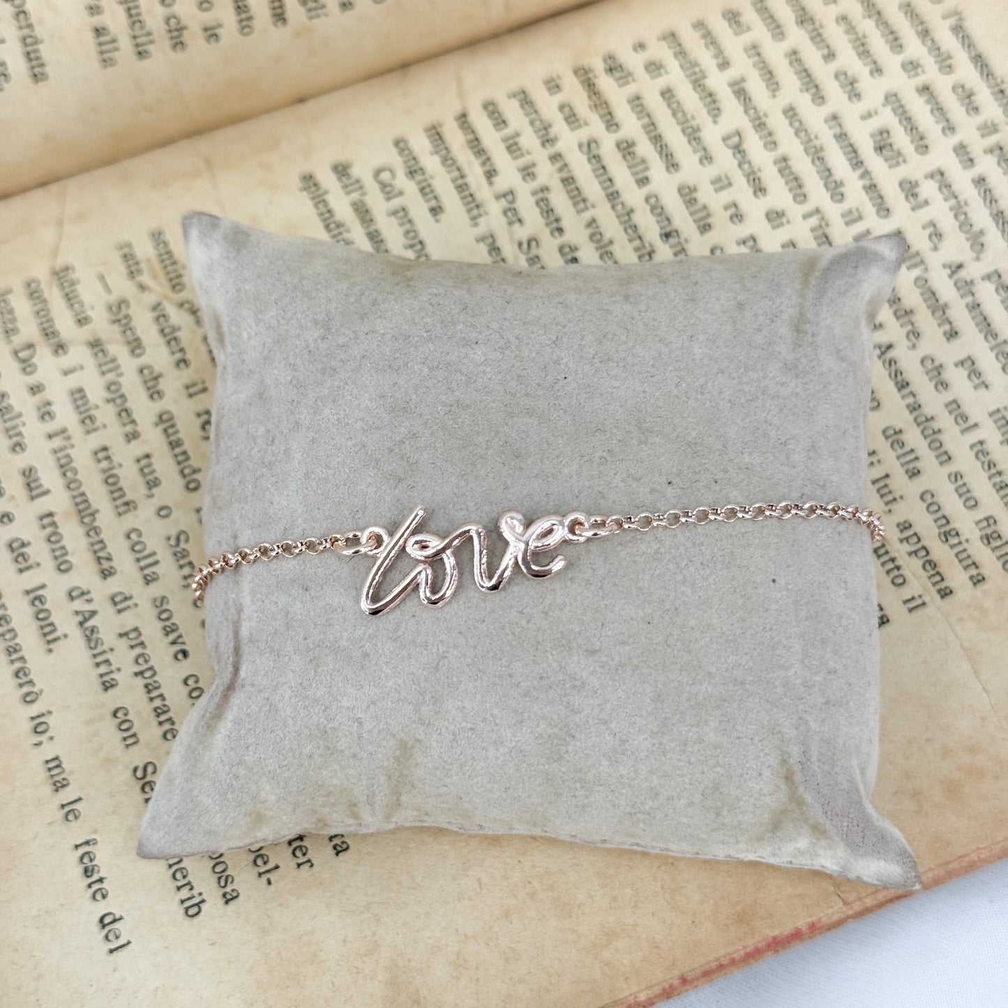 Bracciale scritta "Love" cm 17 - Lumiere Bijoux