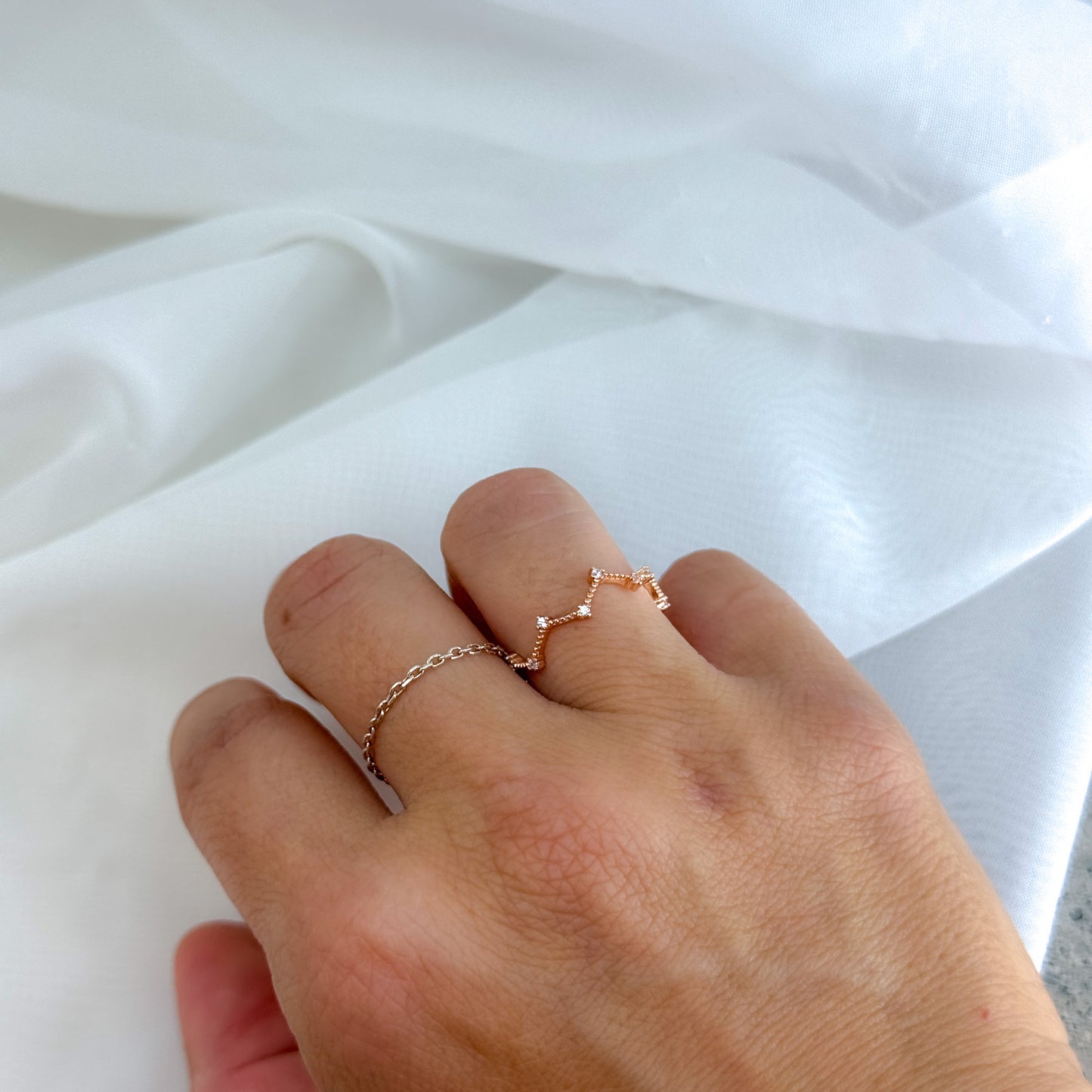 Anello fedina microzirconi a zigzag - Lumiere Bijoux