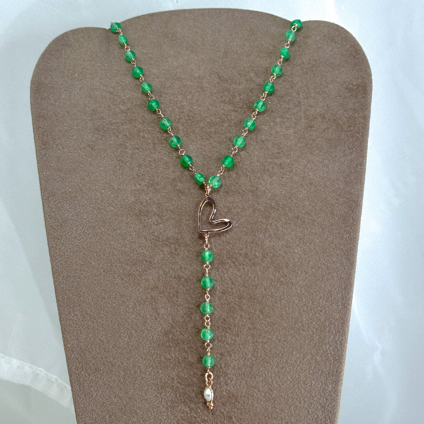 Collana Cristalli multicolore con soggetto in argento rosé e pietra Parigi - 45cm - Lumiere Bijoux