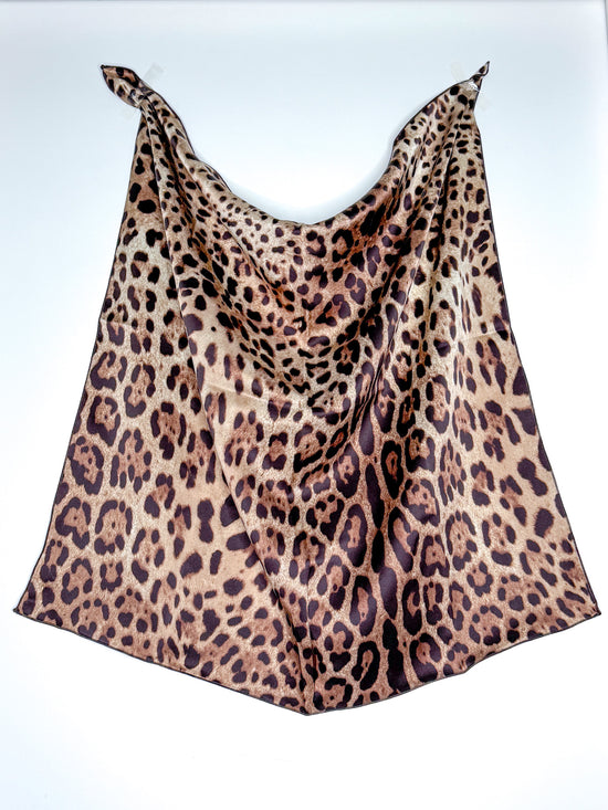 Foulard 100% seta - Capsule Fall 26 Leopard - Lumiere Bijoux