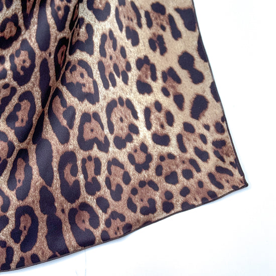 Foulard 100% seta - Capsule Fall 26 Leopard - Lumiere Bijoux