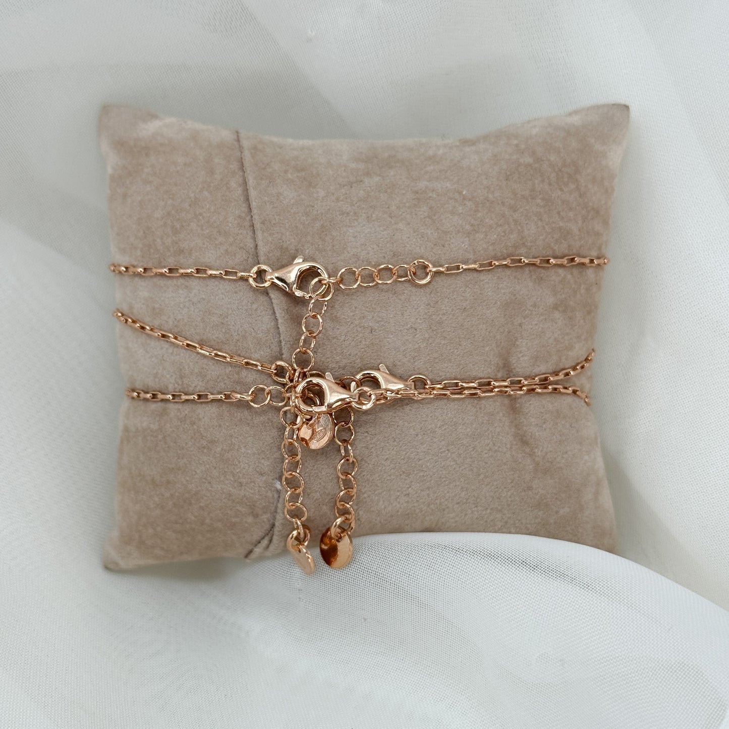 Bracciale catena rolò con soggetto emozionale con zirconi in linea - Lumiere Bijoux