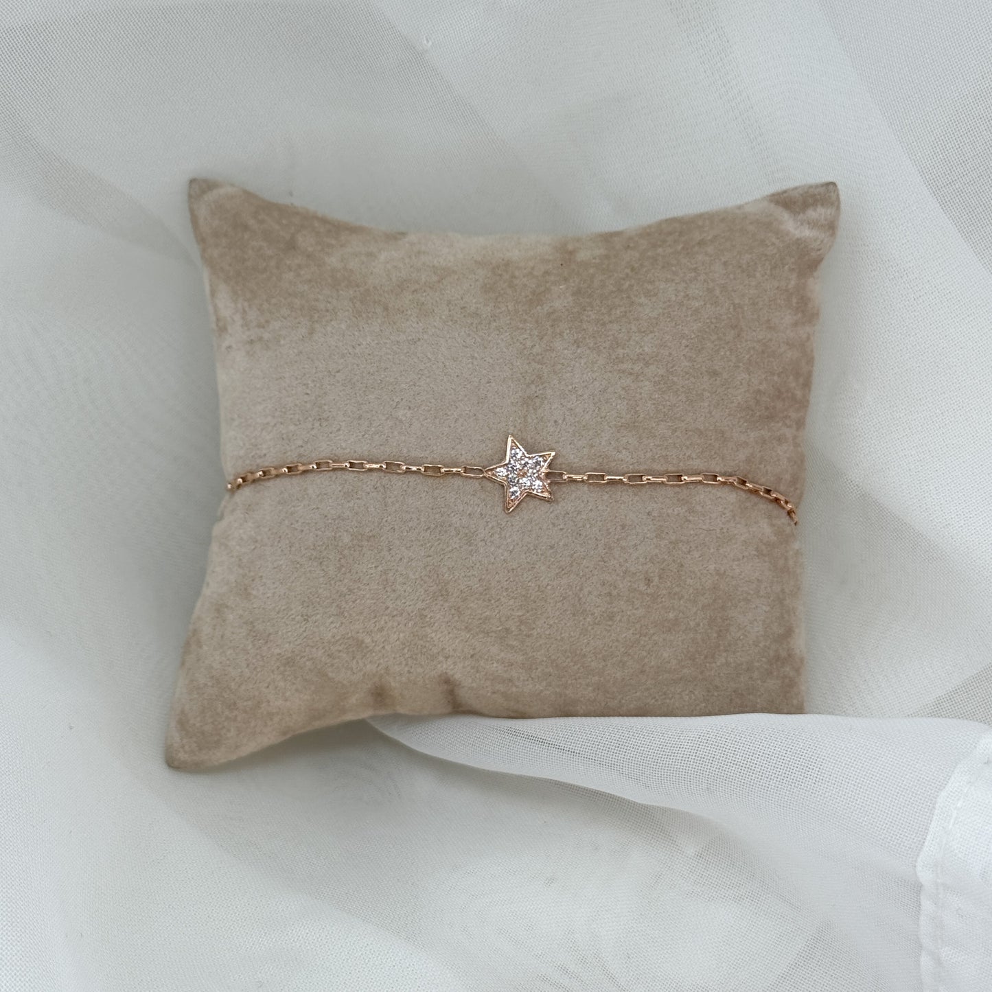 Bracciale catena rolò con soggetto emozionale con zirconi in linea - Lumiere Bijoux