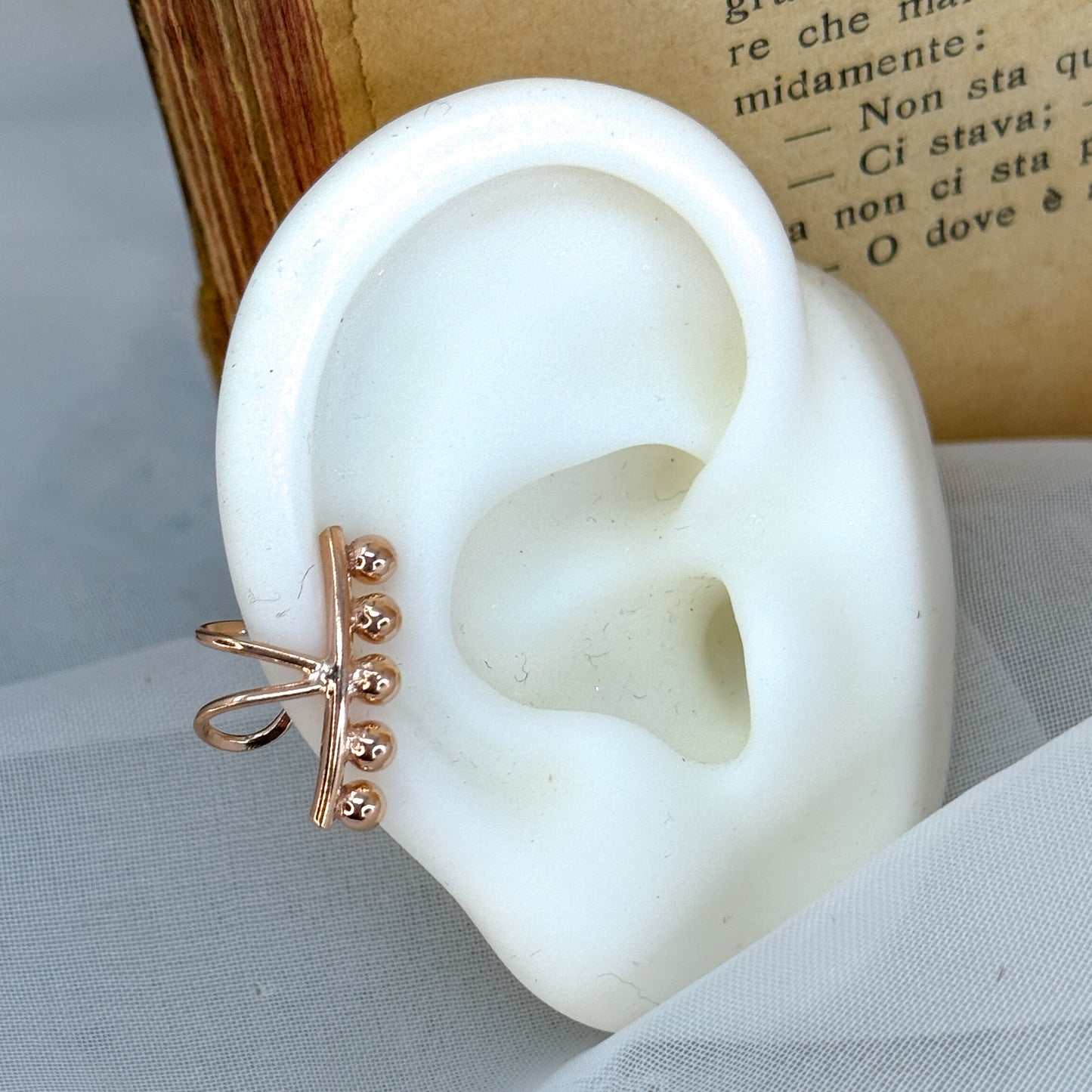 Earcuff barretta pallini - Lumiere Bijoux