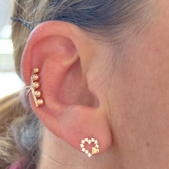 Earcuff barretta pallini - Lumiere Bijoux