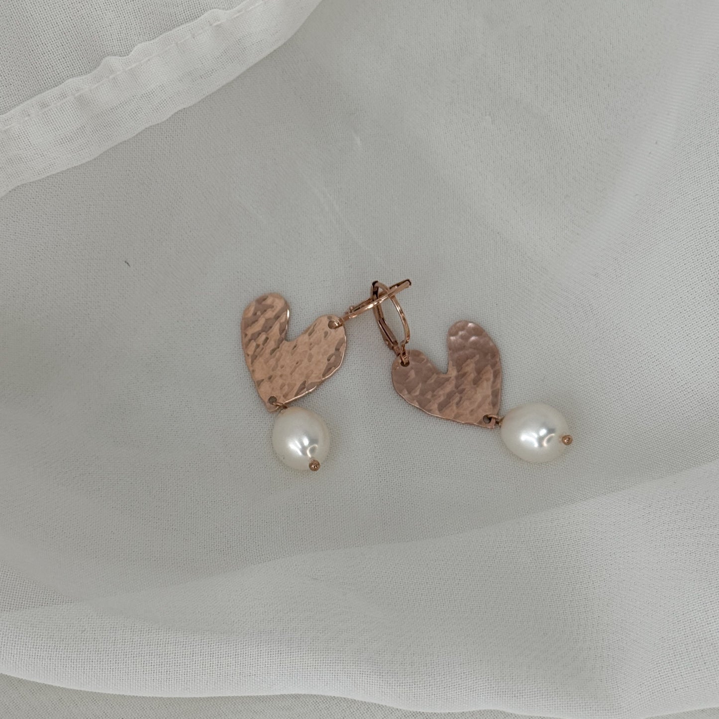 Coppia orecchini pendenti con cuore NINI