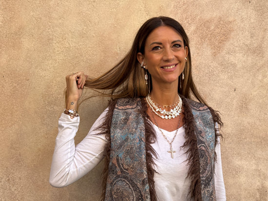 Collana perle tonde e perle petalo - Lumiere Bijoux