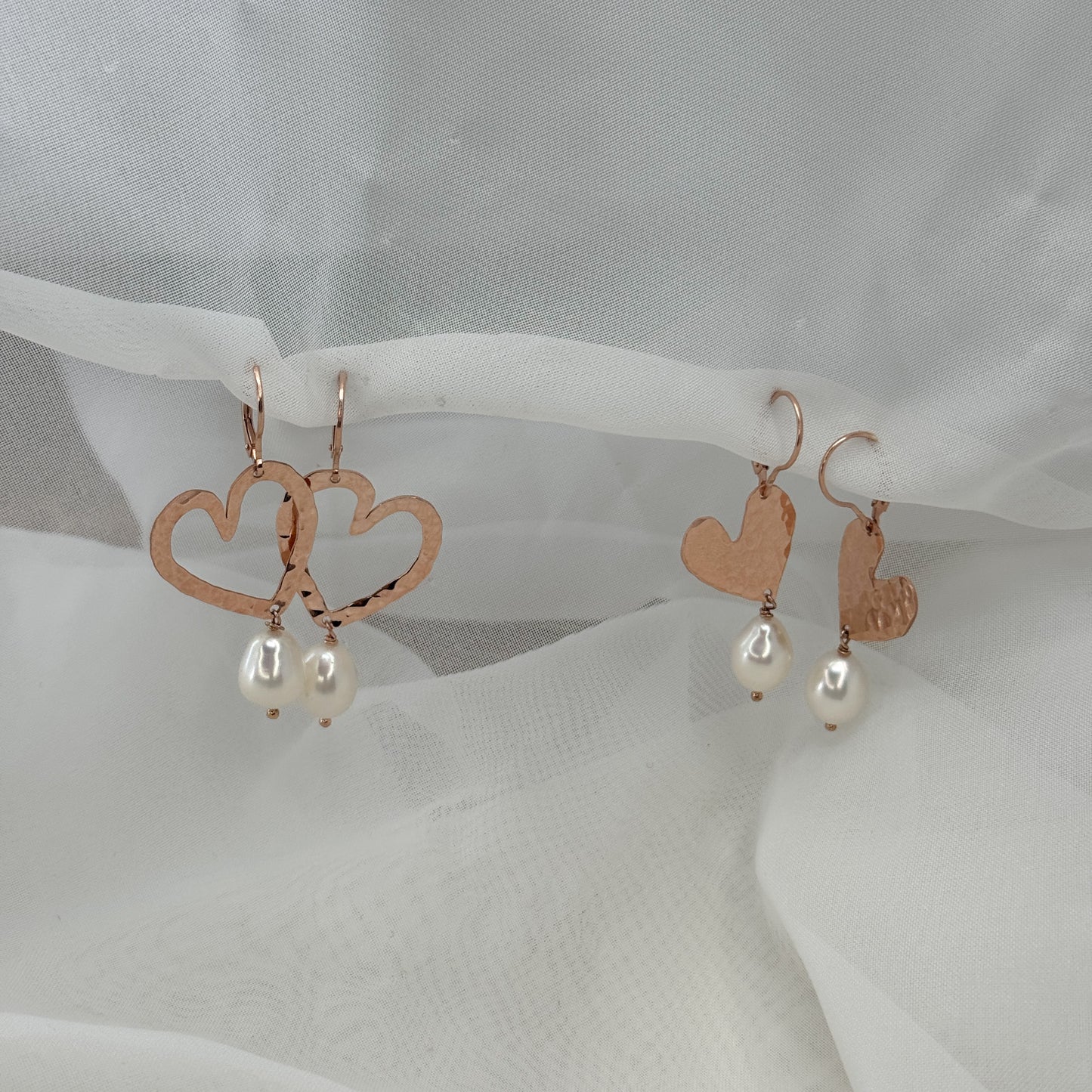 Coppia orecchini pendenti con cuore NINI