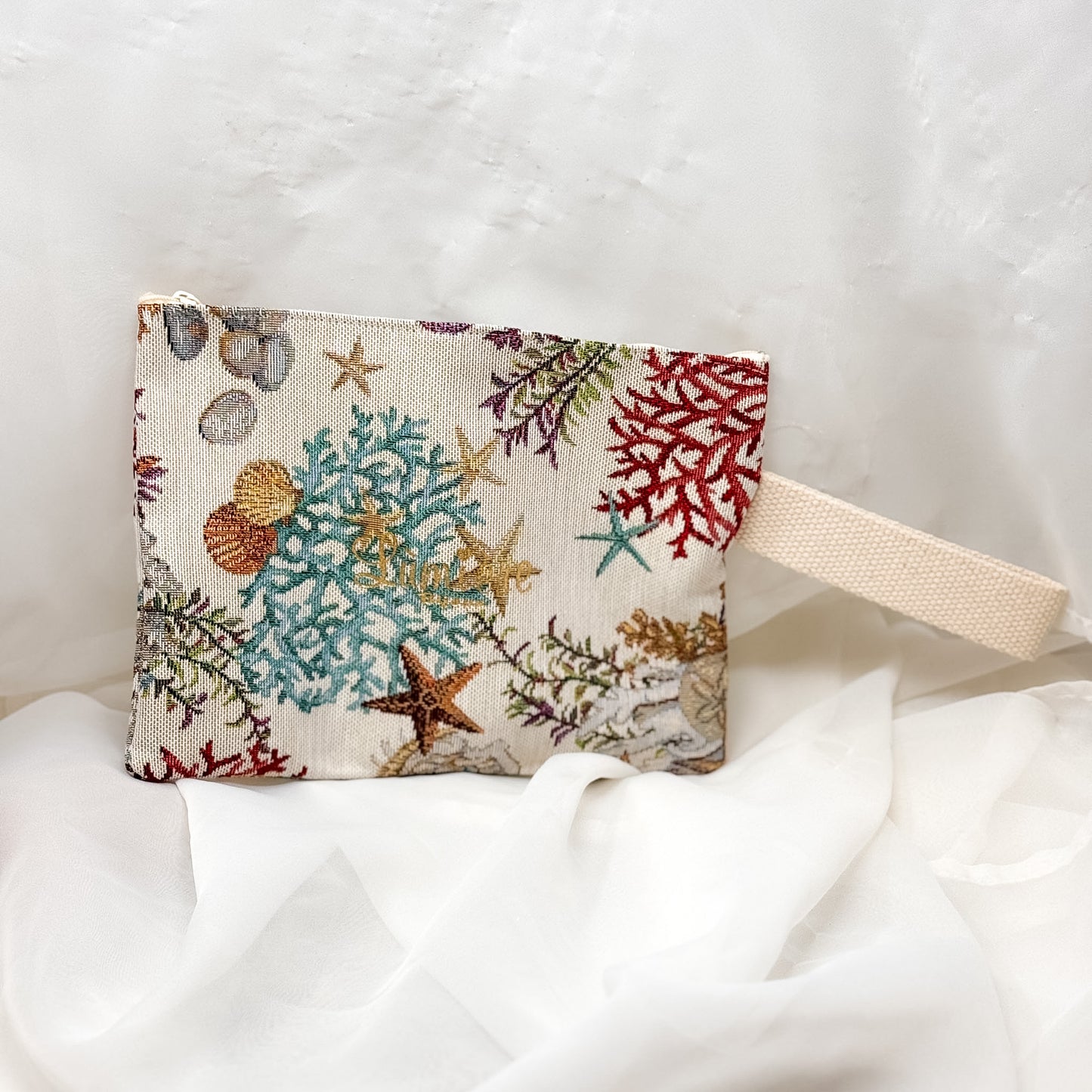 Pochette Grande con fascia stampa coralli - Lumiere Bijoux