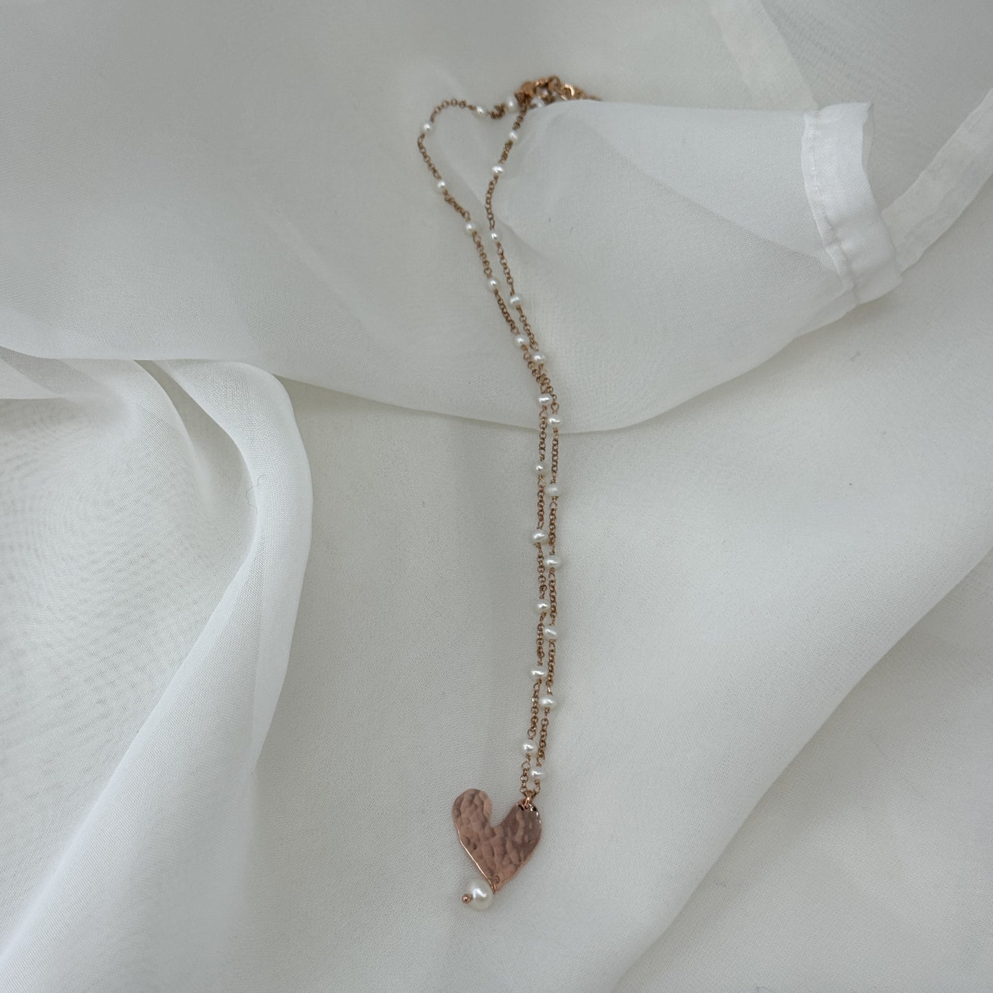 Collana rado perle cuore NINI pendente