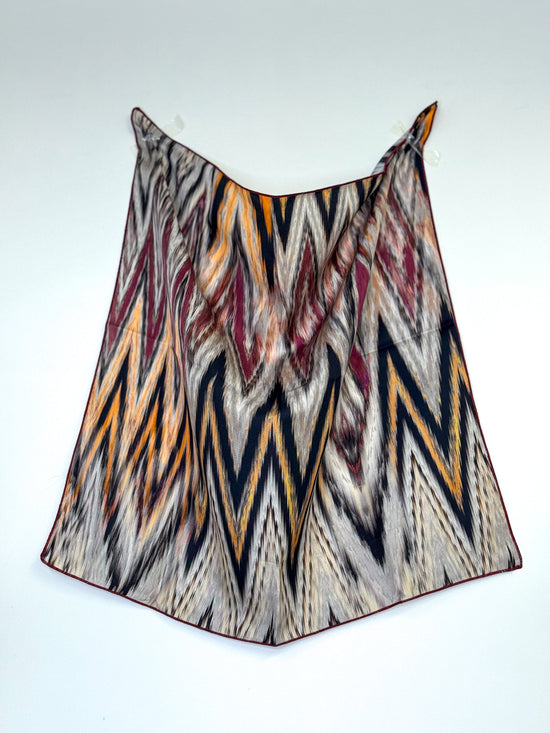 Foulard 100% seta - Zig Zag - Lumiere Bijoux