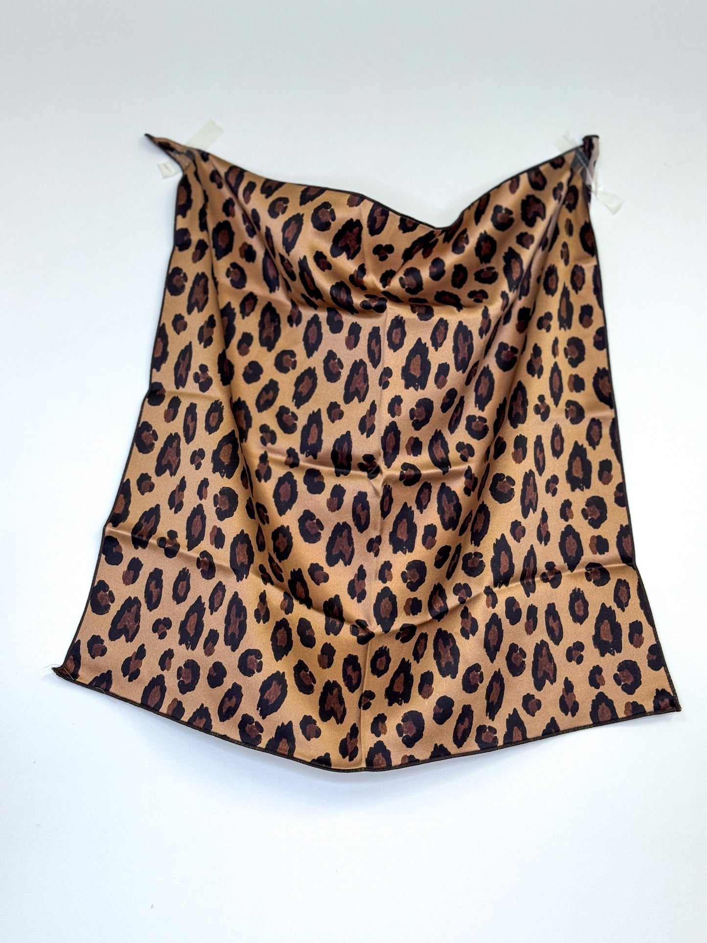 Foulard 100% seta - Leopardato Caramello - Lumiere Bijoux