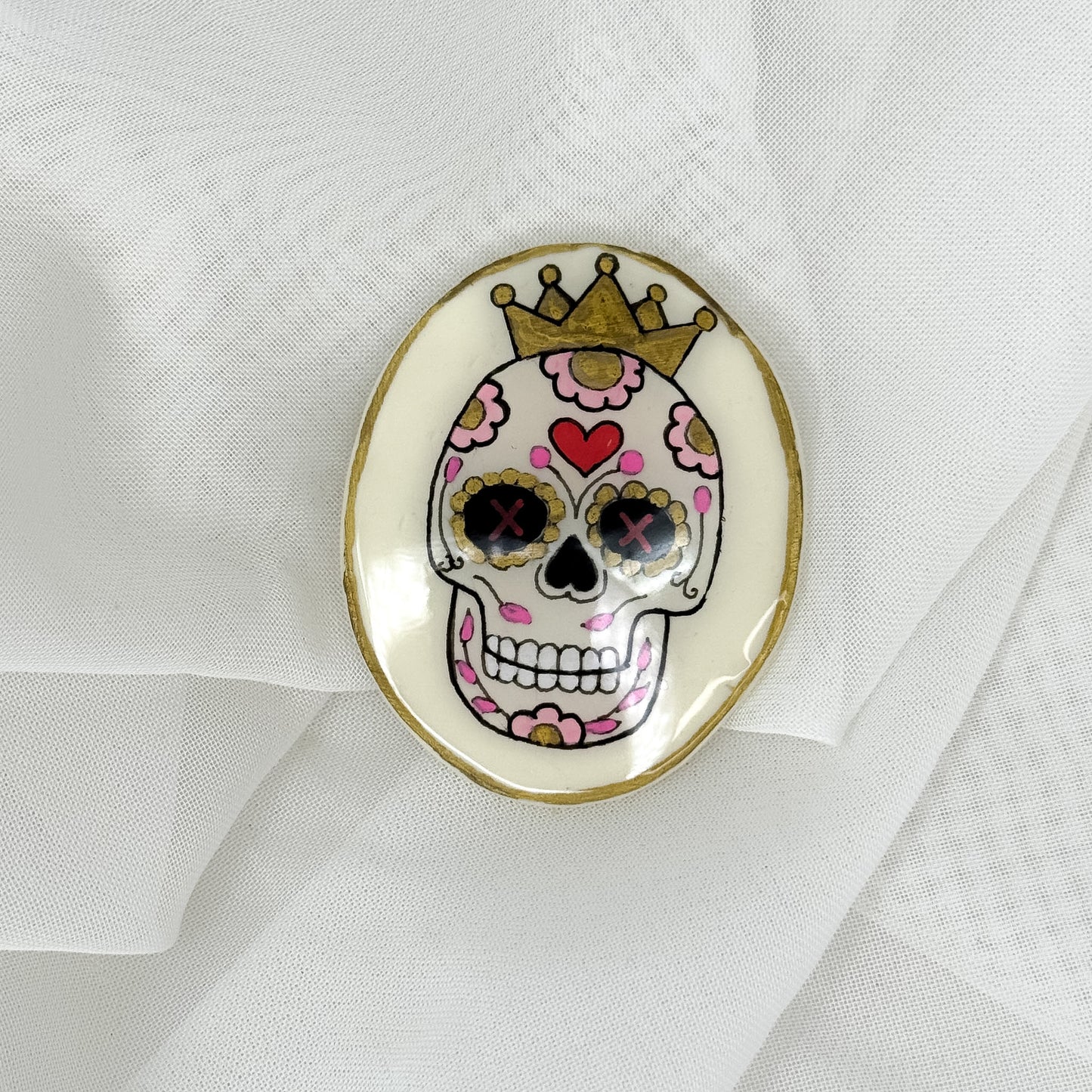 Spille Ceramica Dipinta a Mano Tattoo - Lumiere Bijoux