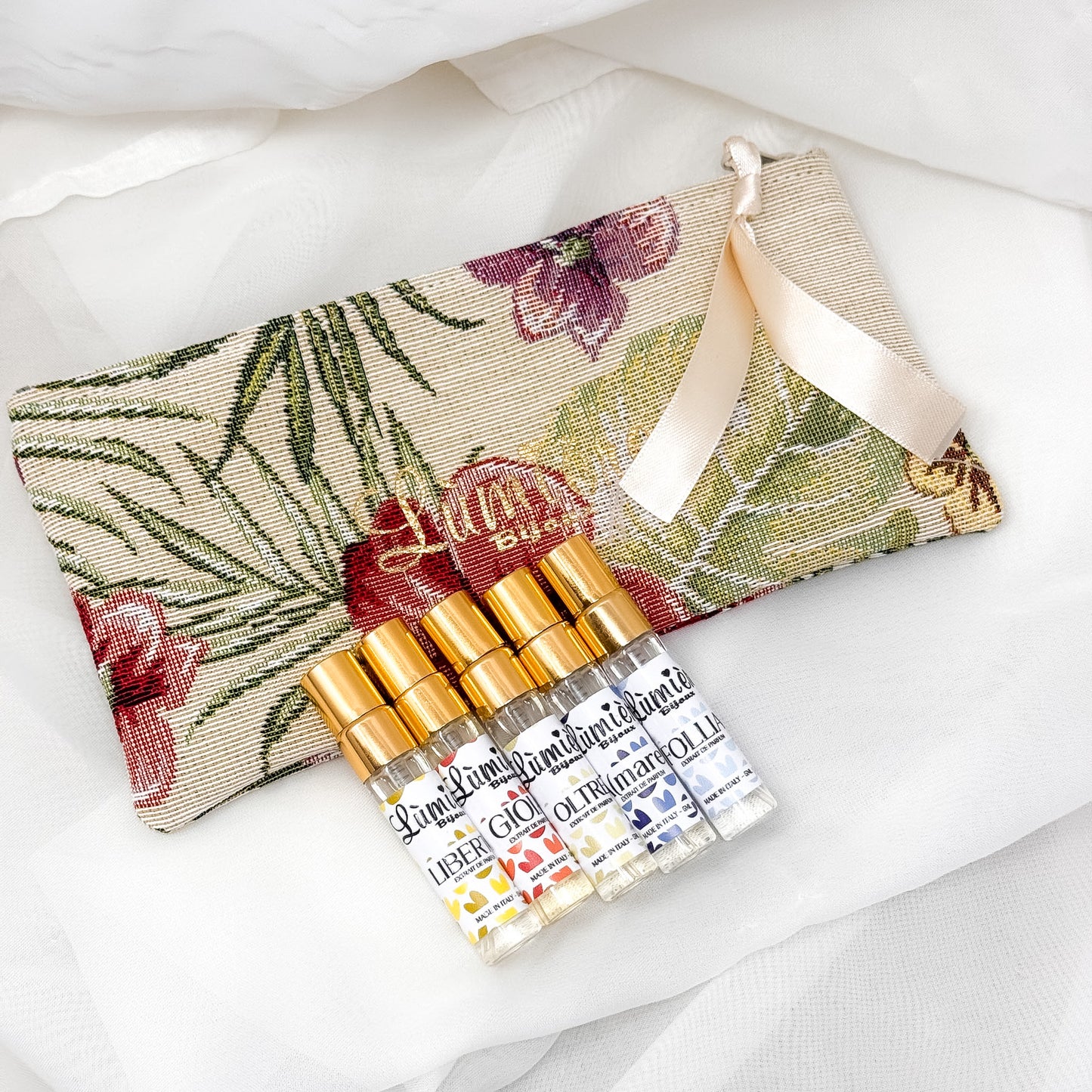 Profumi PER L'ESTATE - 10 ml + Pochette Floreale Omaggio - Lumiere Bijoux