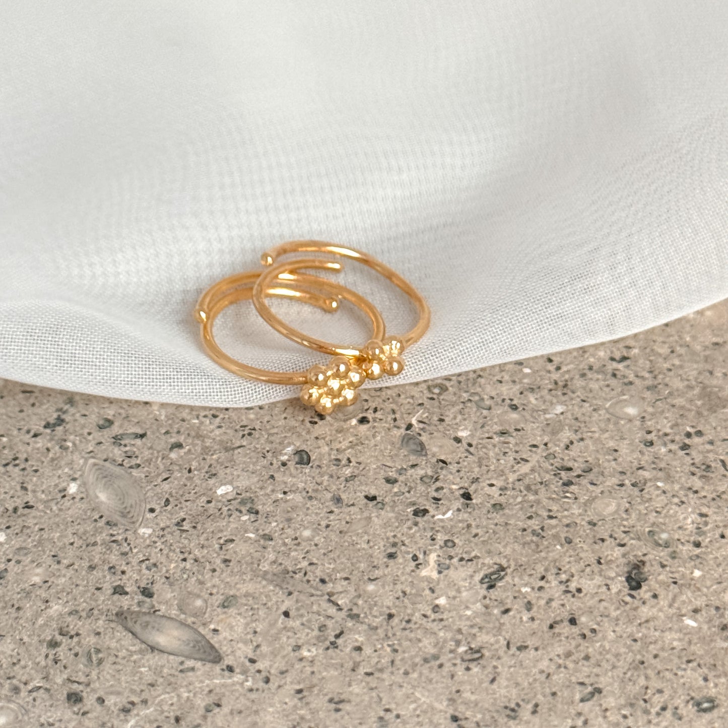 Anello regolabile Abbraccio Fiorito - Lumiere Bijoux