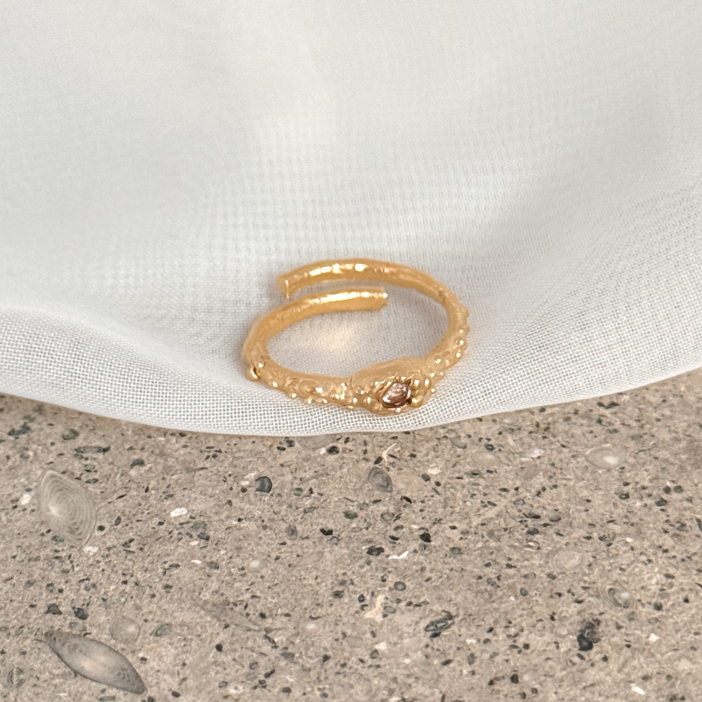 Anello regolabile occhio di Luce - Collezione Abbracciami - Lumiere Bijoux