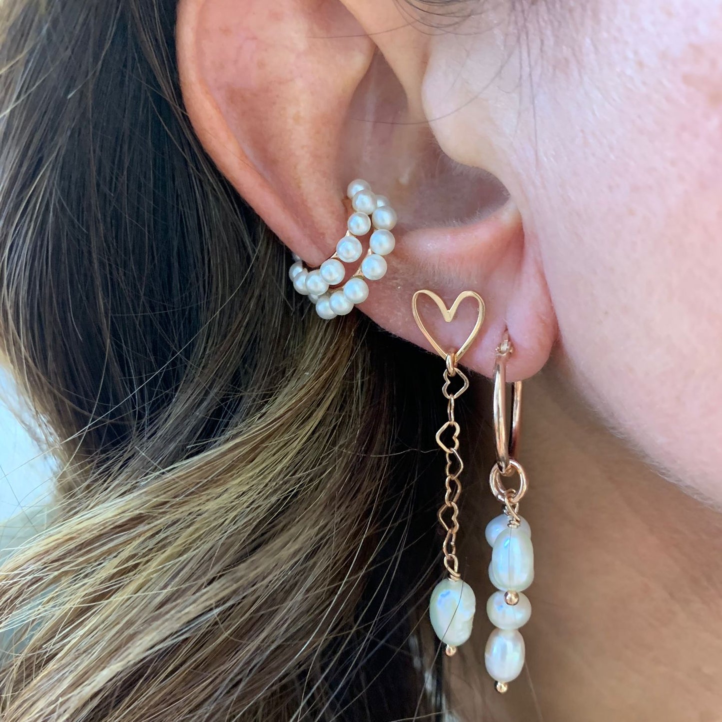 Earcuff tutto perle - Lumiere Bijoux