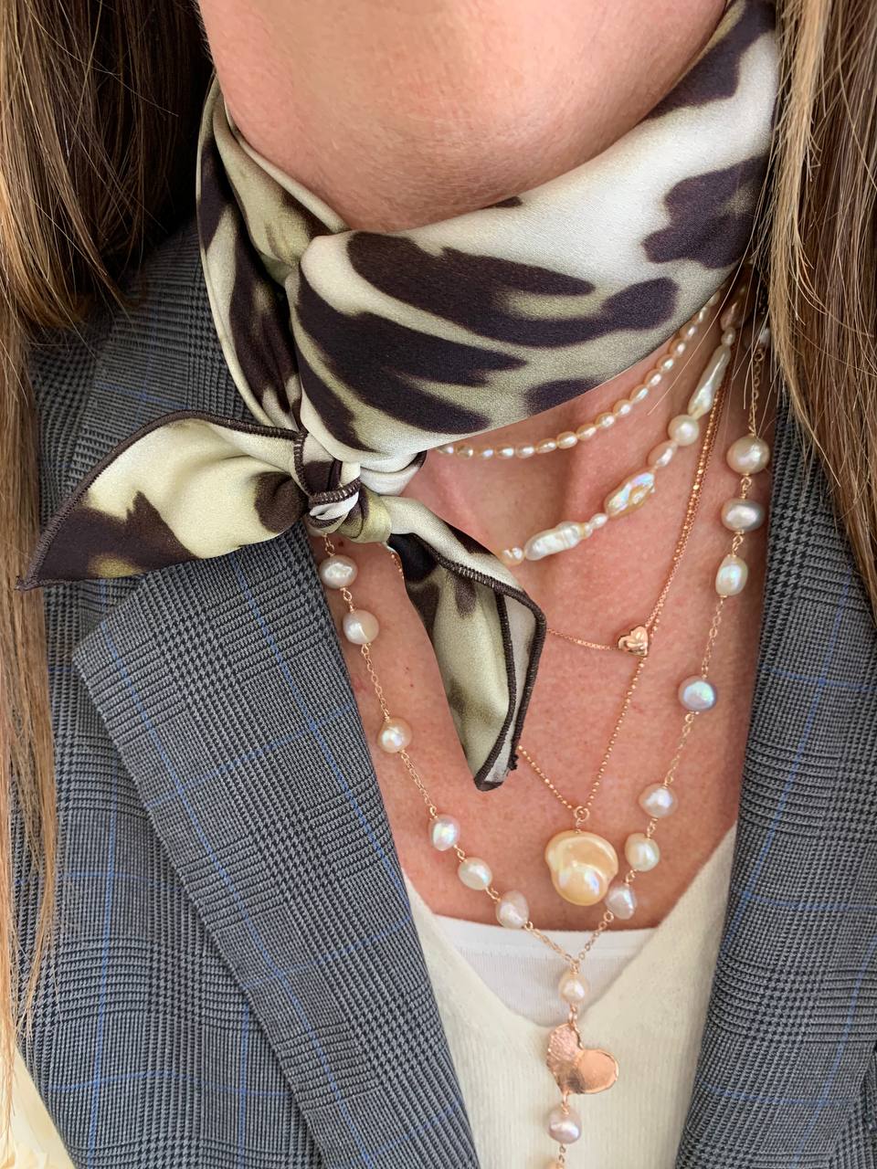 Foulard 100% seta - Safari - Lumiere Bijoux